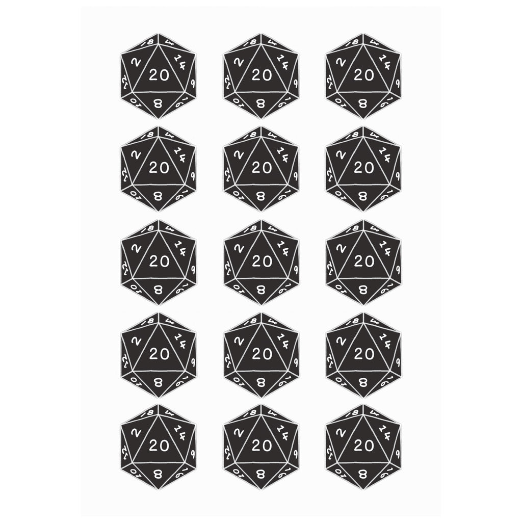 Temporary Intelligence Buff: D20 Tattoos