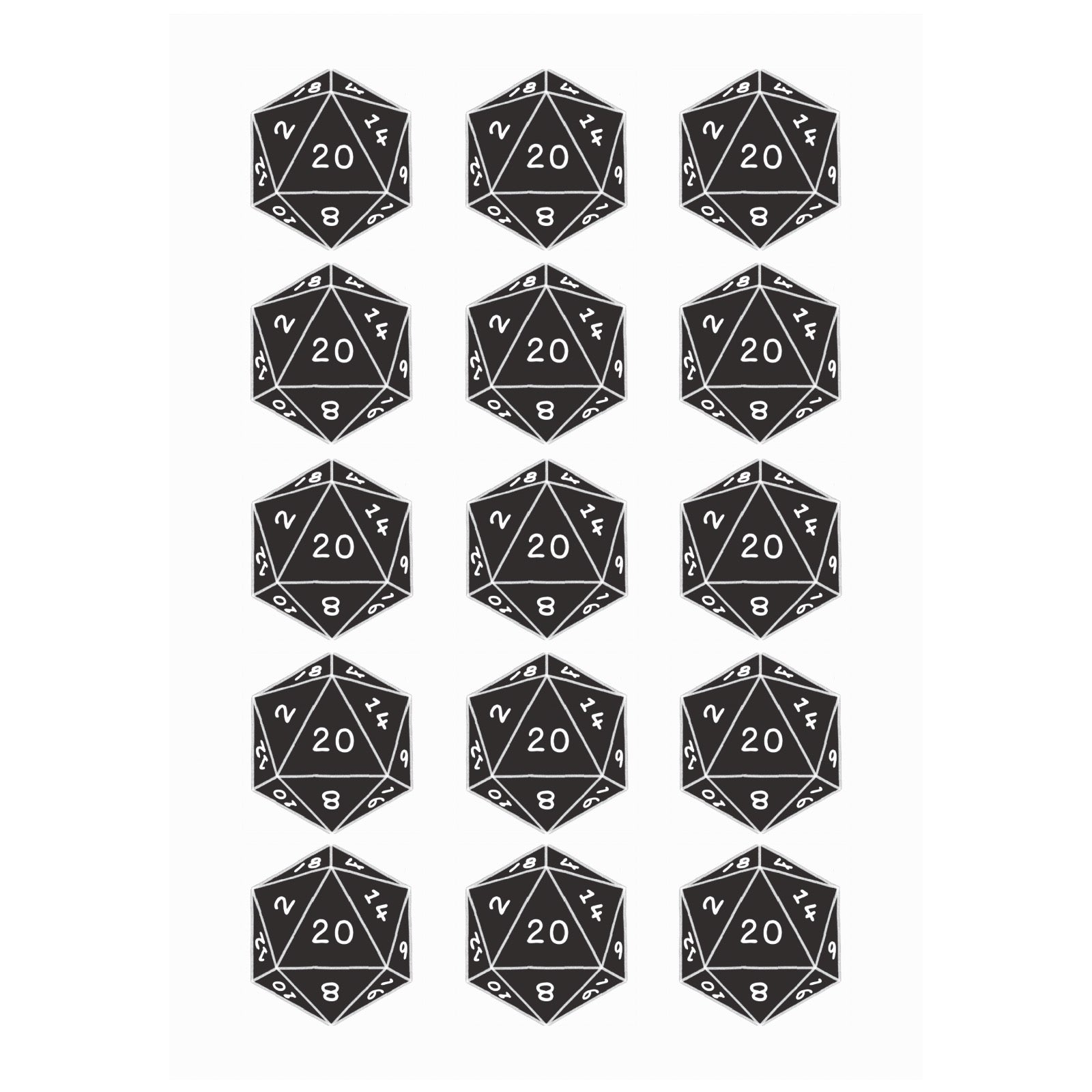 Temporary Intelligence Buff: D20 Tattoos