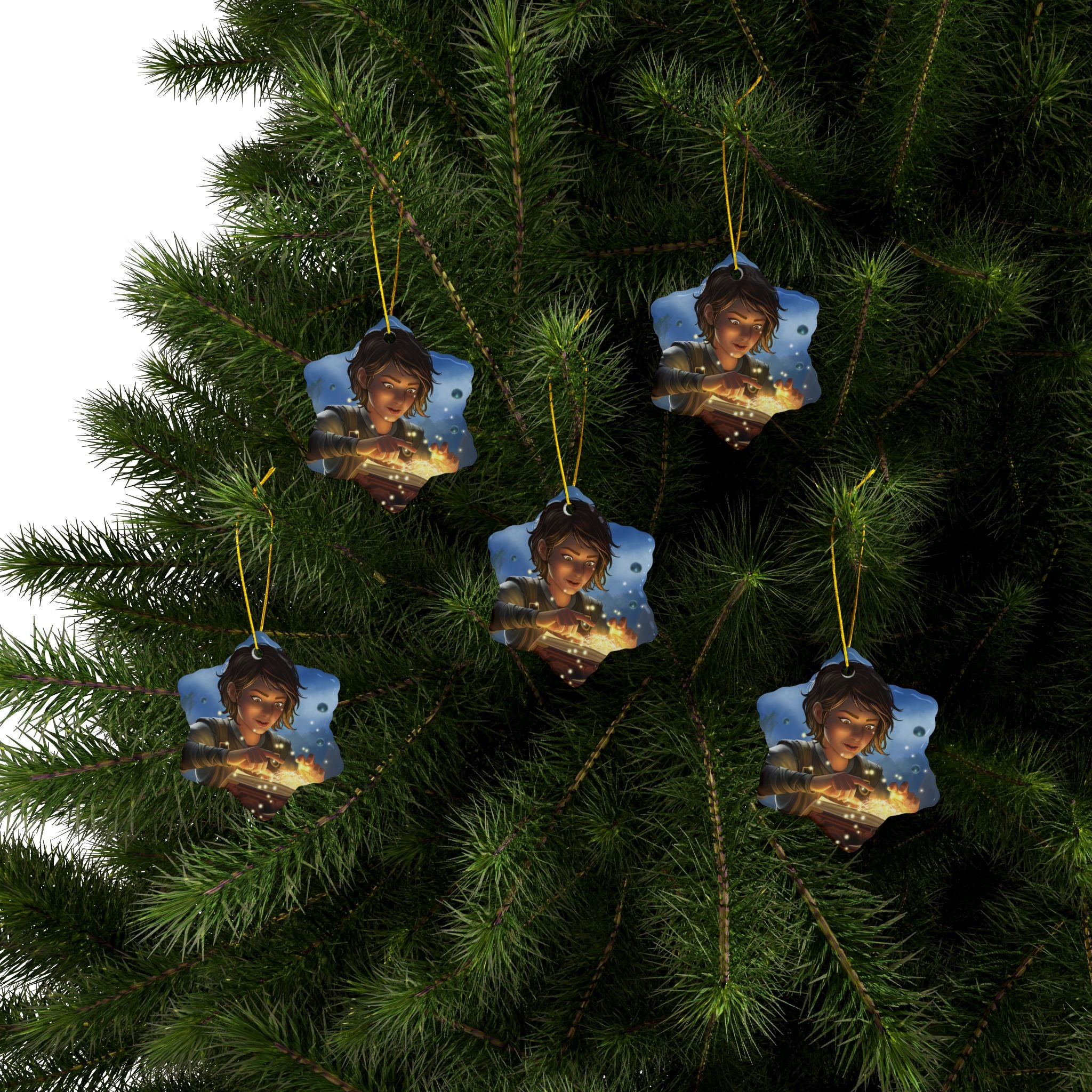 SpellCaster Ceramic Ornaments