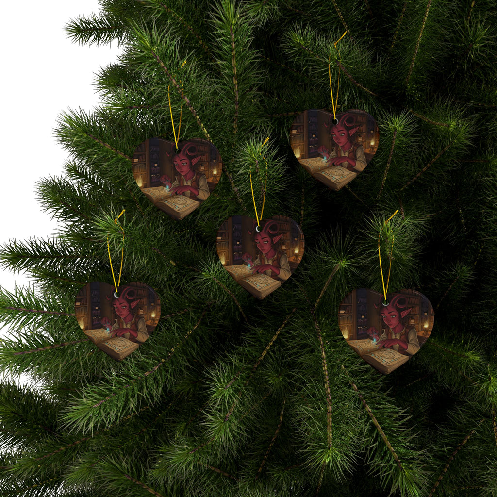 Tiefling Ceramic Ornaments