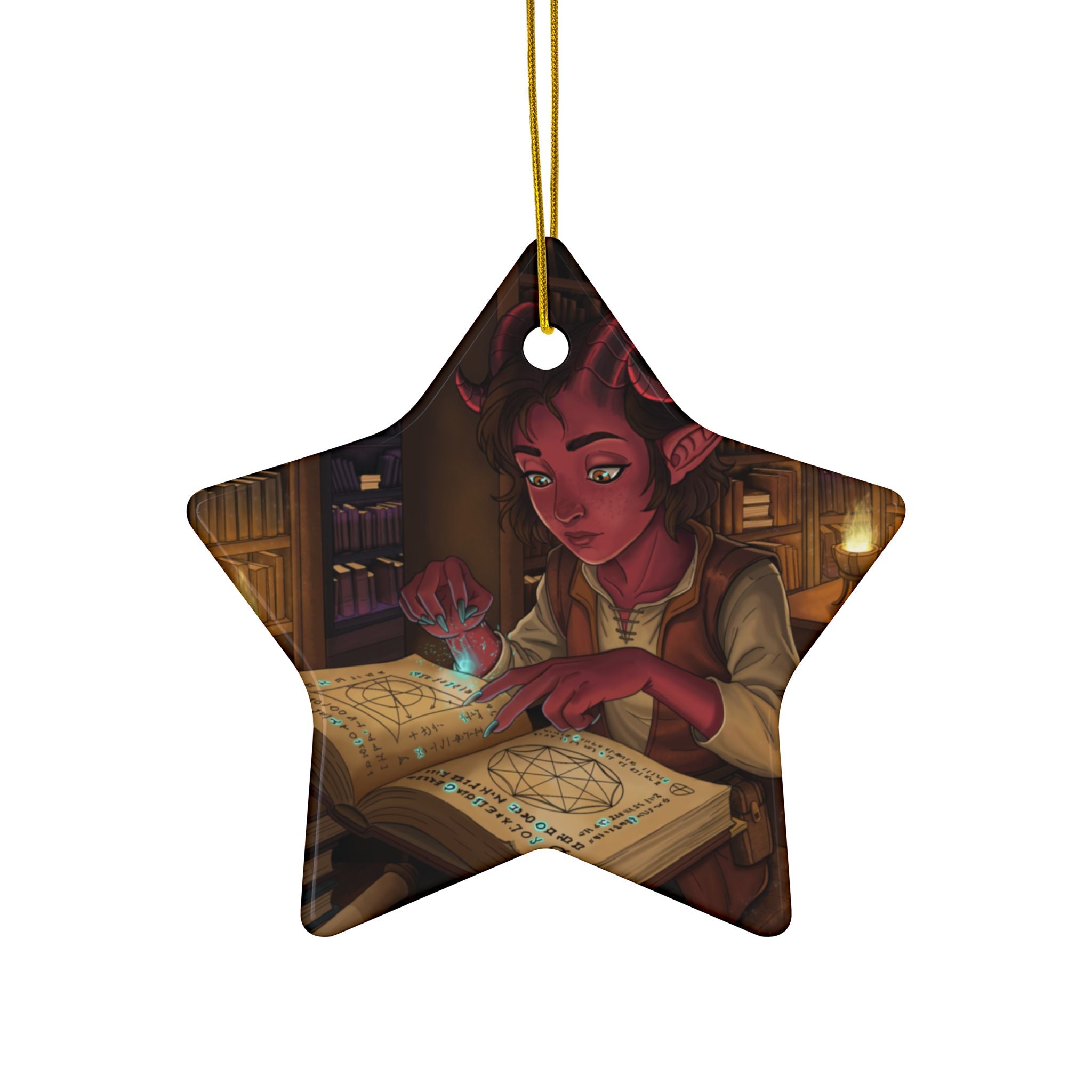 Tiefling Ceramic Ornaments