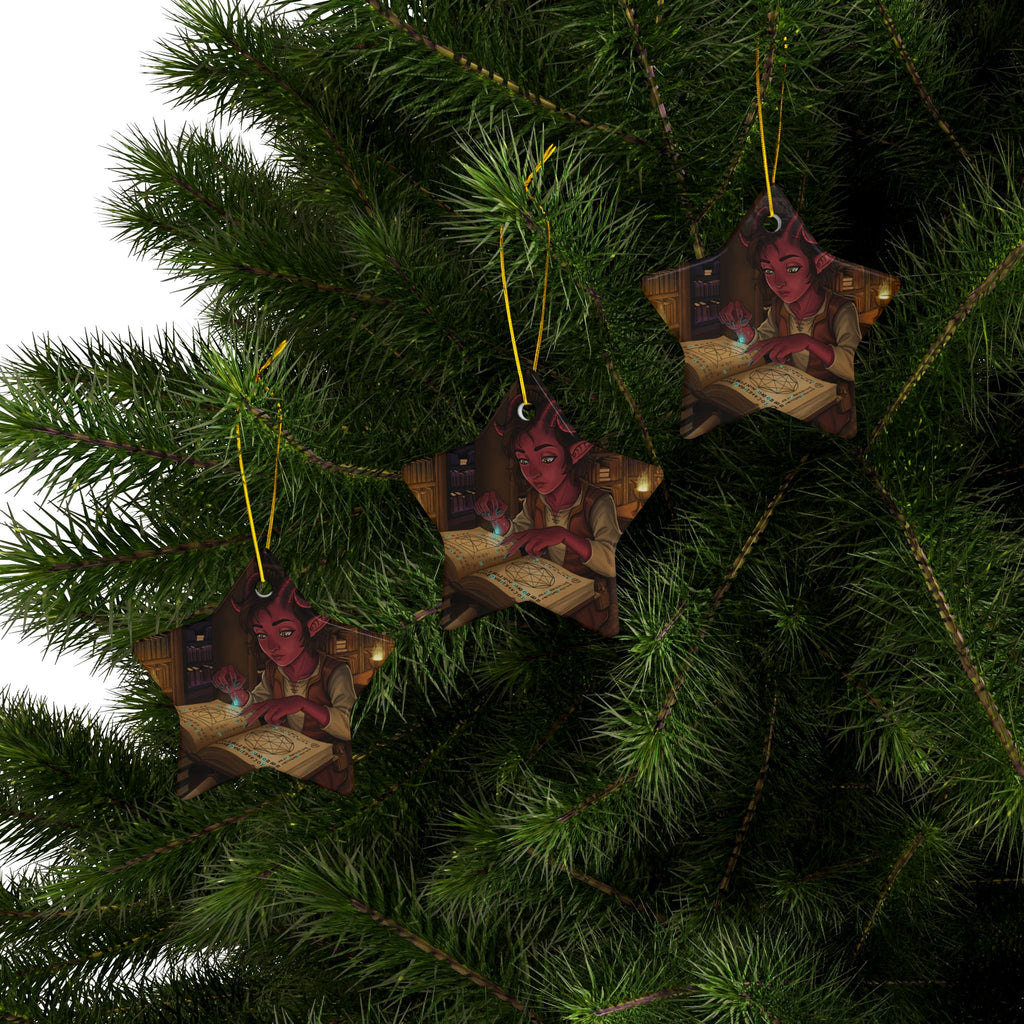Tiefling Ceramic Ornaments