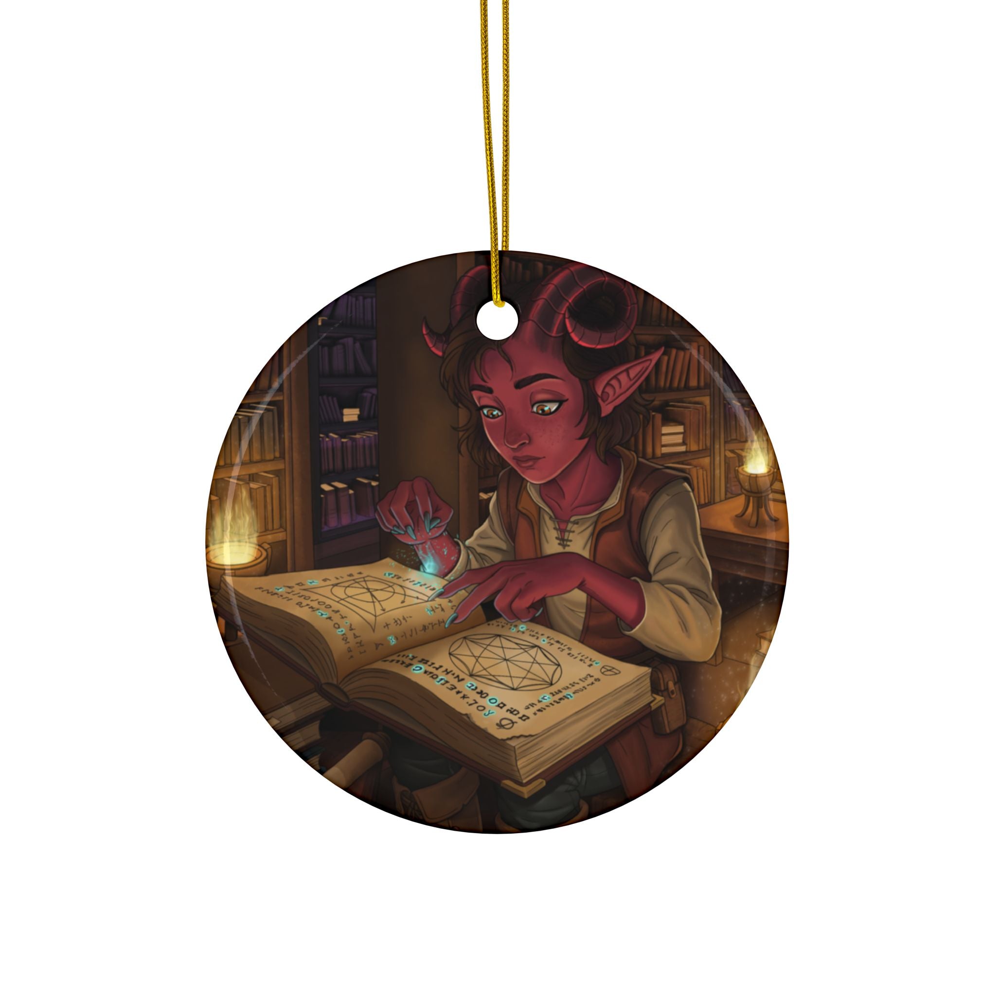 Tiefling Ceramic Ornaments