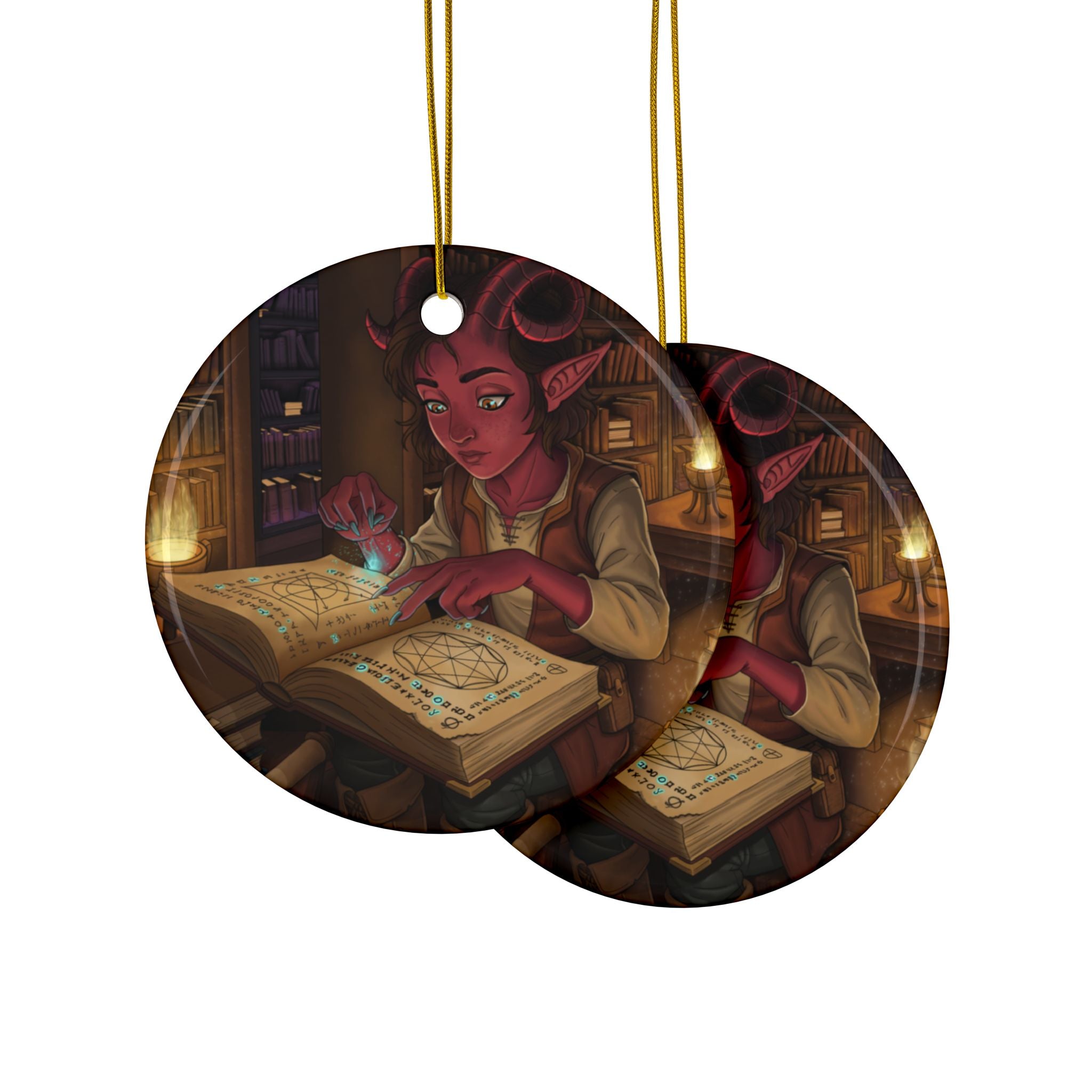 Tiefling Ceramic Ornaments