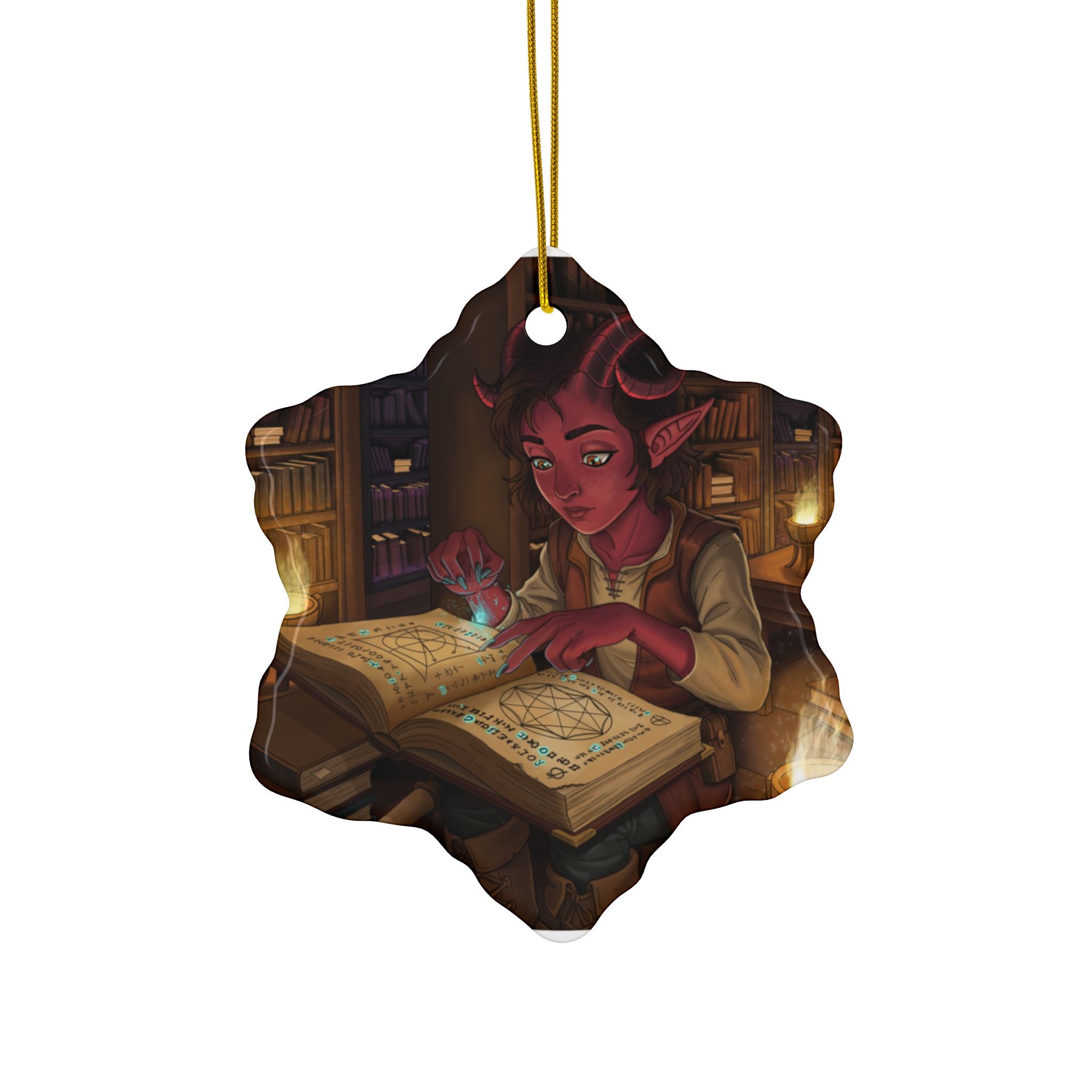 Tiefling Ceramic Ornaments