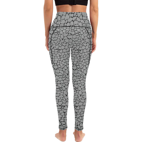 Cobblestone High Waist Leggings with Pockets