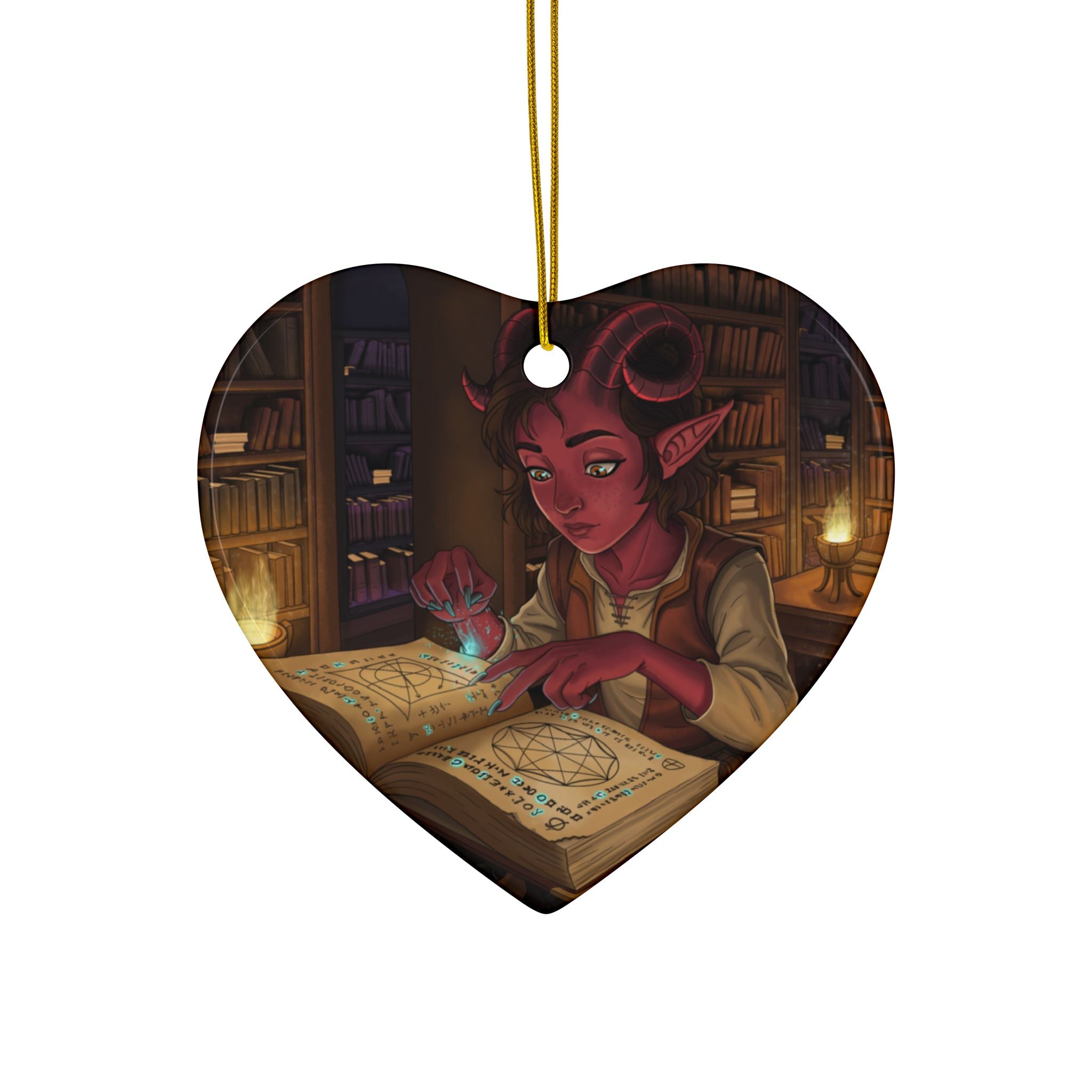 Tiefling Ceramic Ornaments
