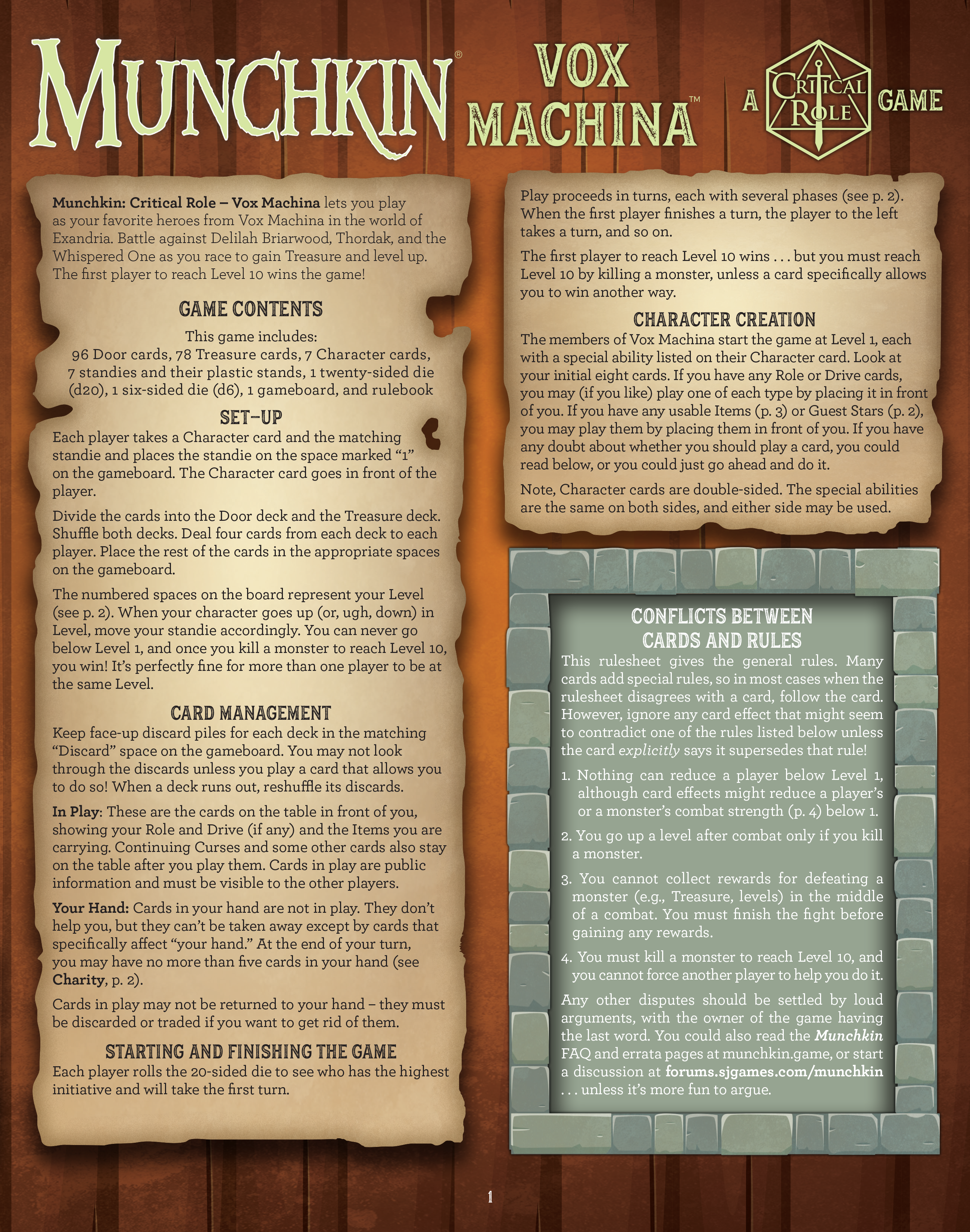 Munchkin: Vox Machina – A Critical Role Game