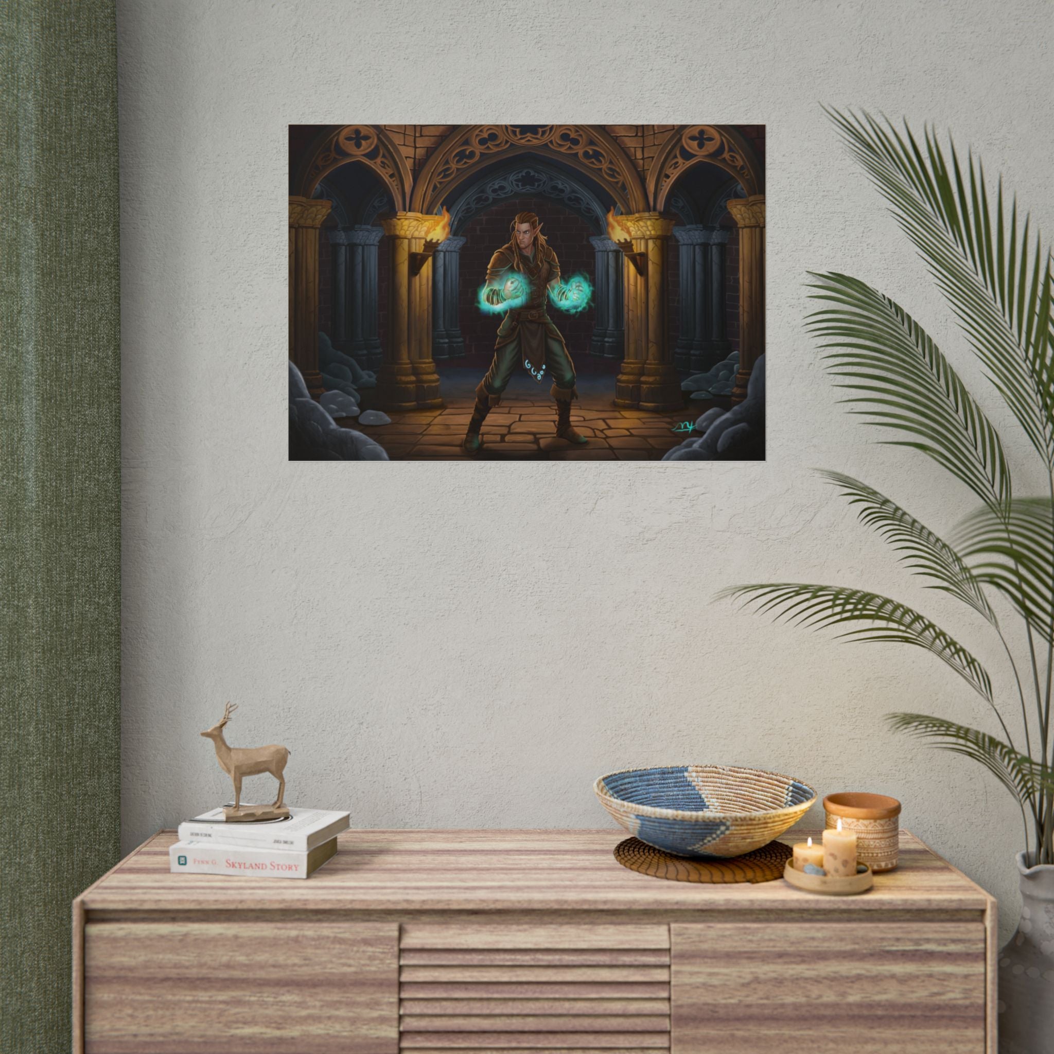 Mage Fighter Rolled Posters