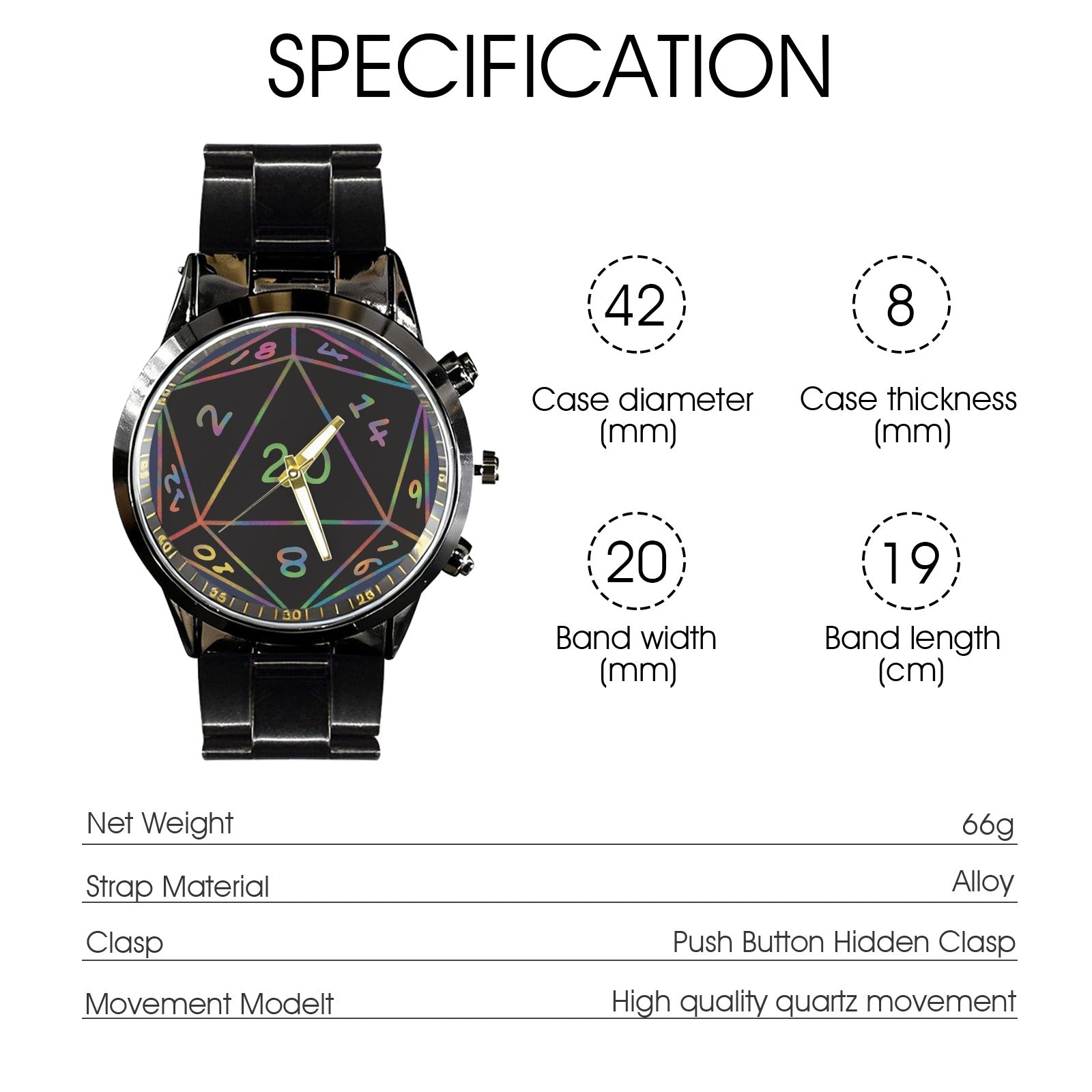 Amulet of Time: D20 Wristwatch