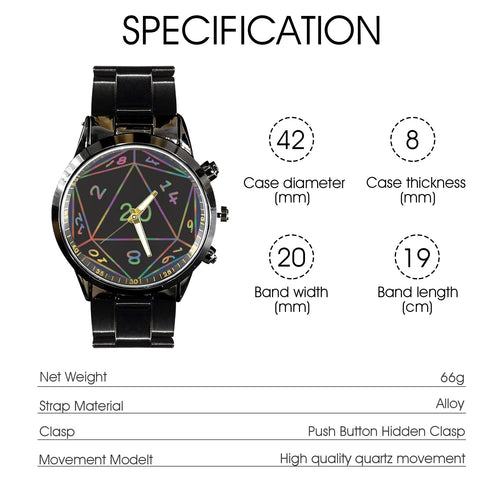 Amulet of Time: D20 Wristwatch