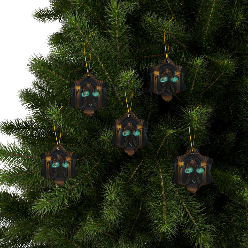 Mage Fighter Ceramic Ornaments