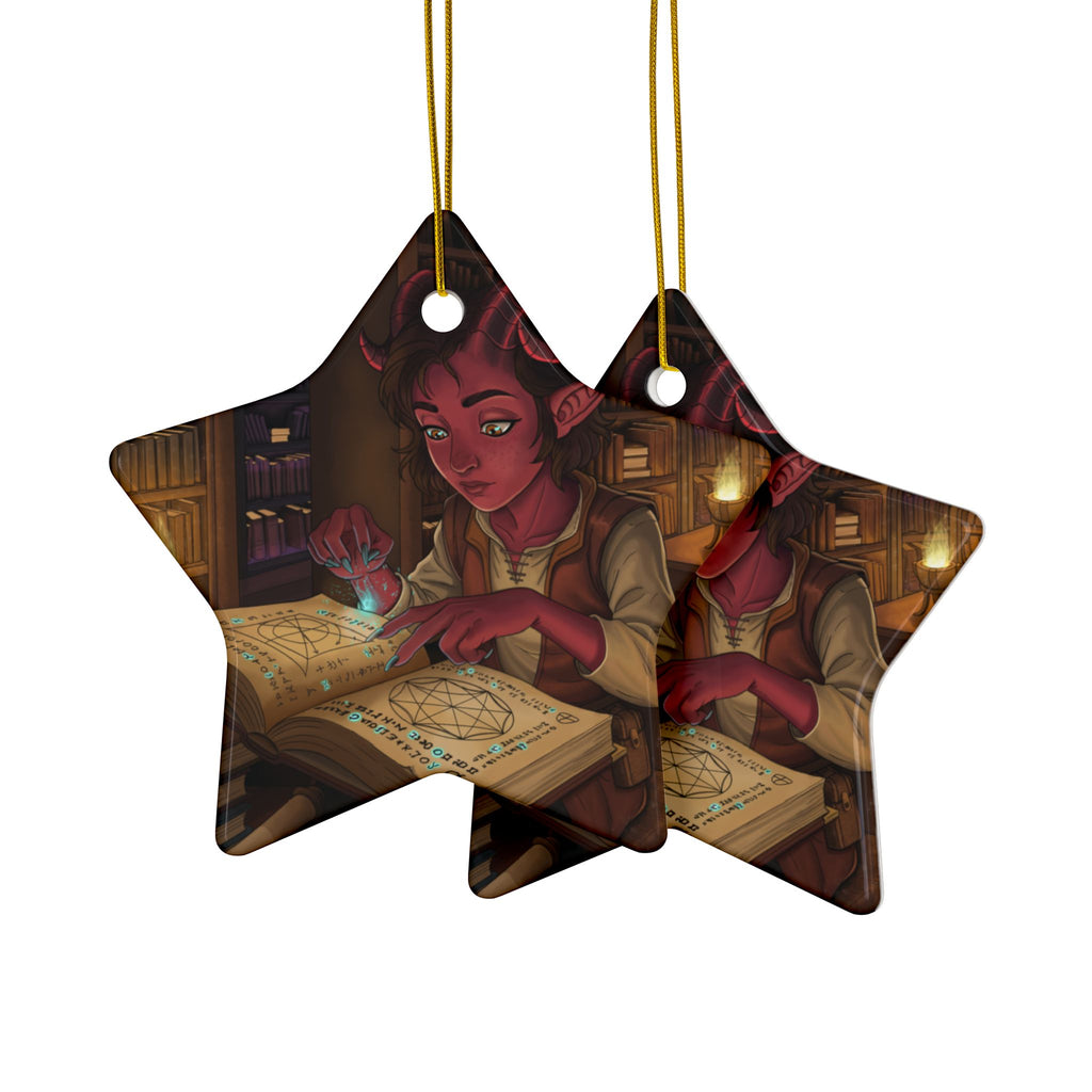 Tiefling Ceramic Ornaments