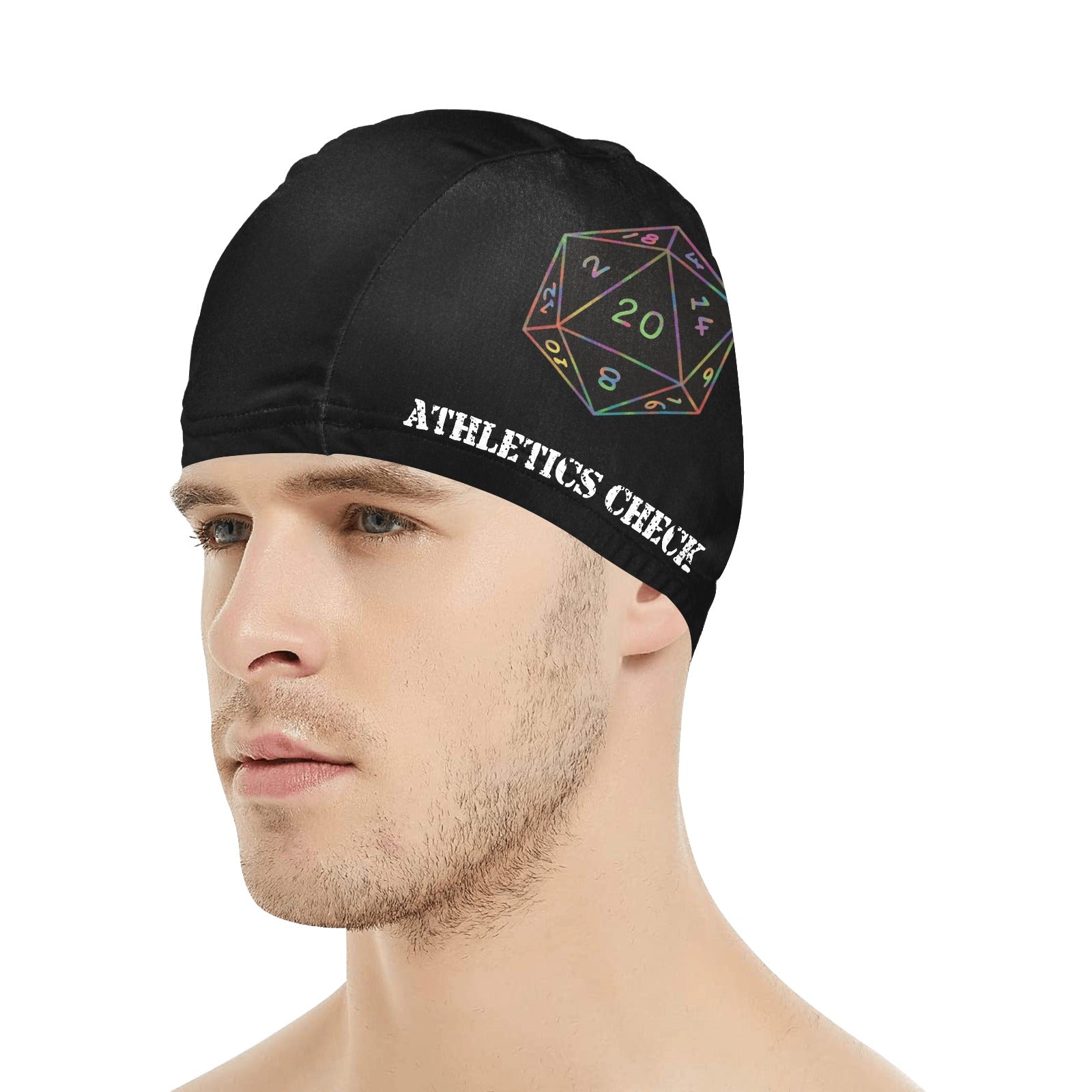 Athletics Check Swimming Cap - Roll for Speed