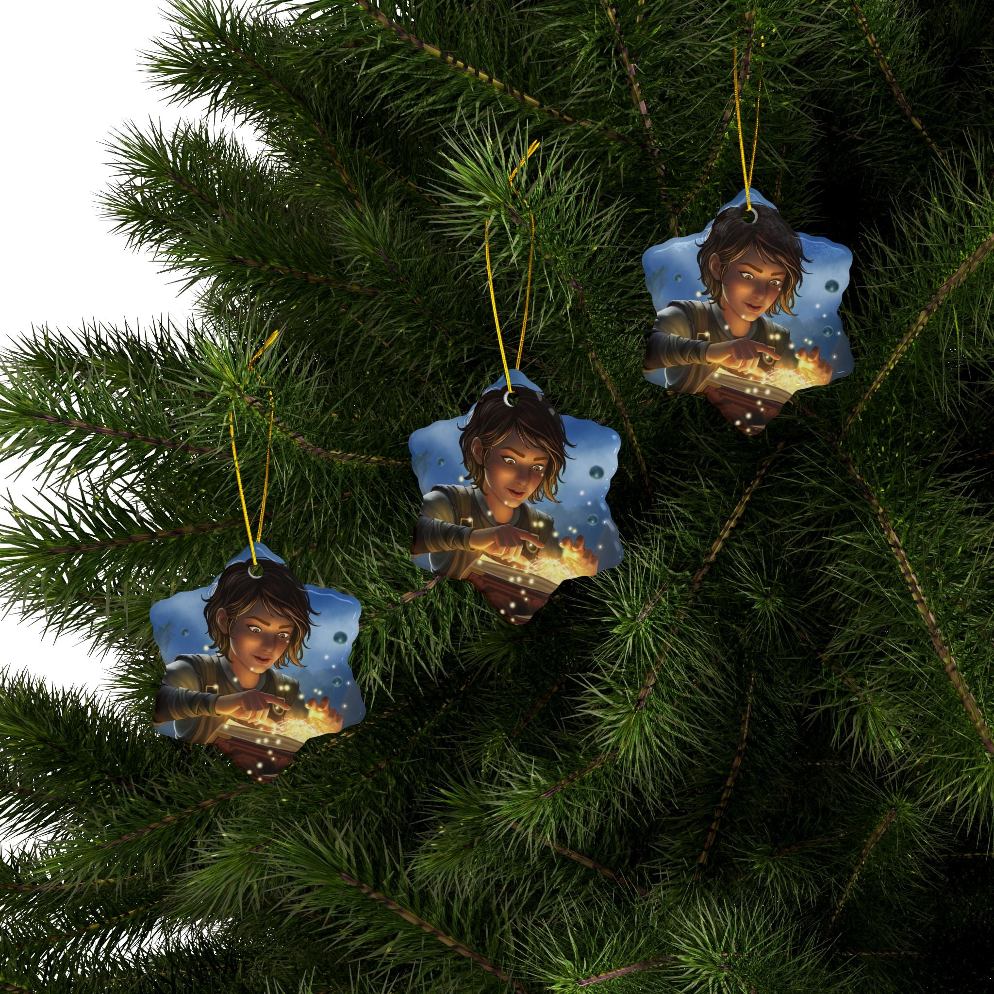 SpellCaster Ceramic Ornaments