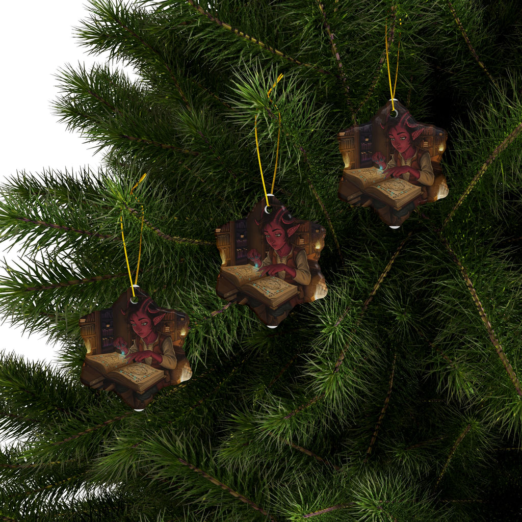 Tiefling Ceramic Ornaments