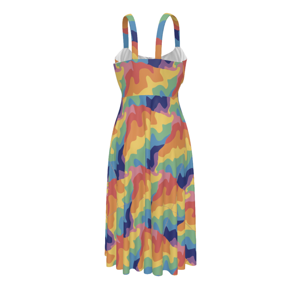 Spellbound Waves Pride Midi Dress