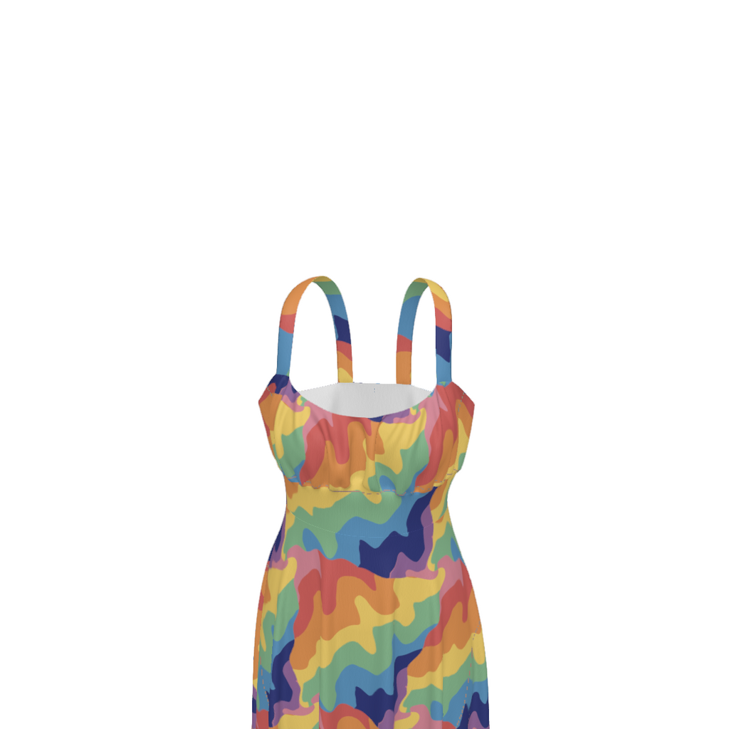 Spellbound Waves Pride Midi Dress