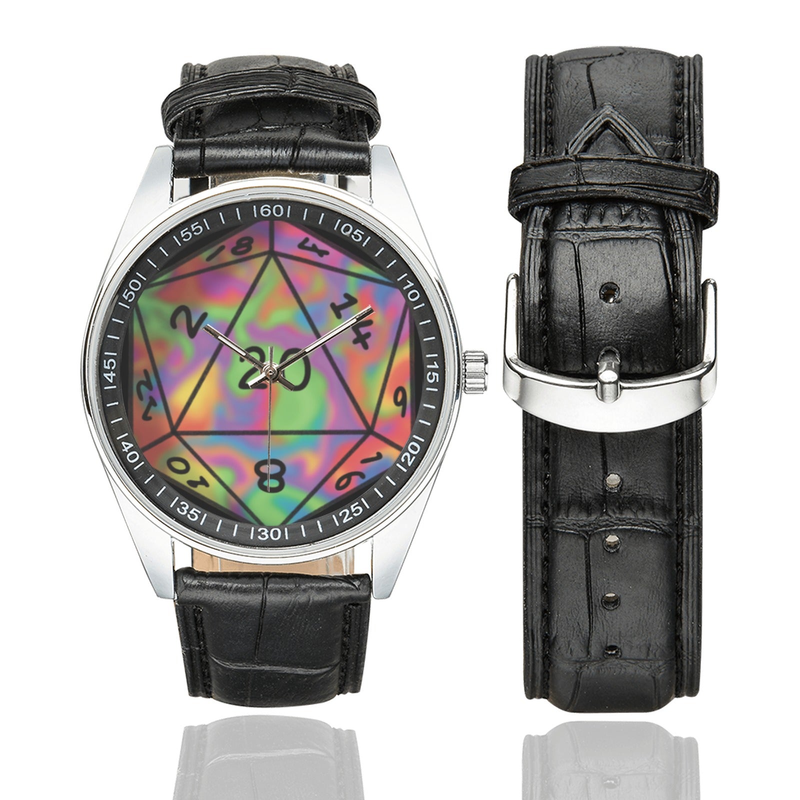Prismatic D20 Black Stainless Steel Watch