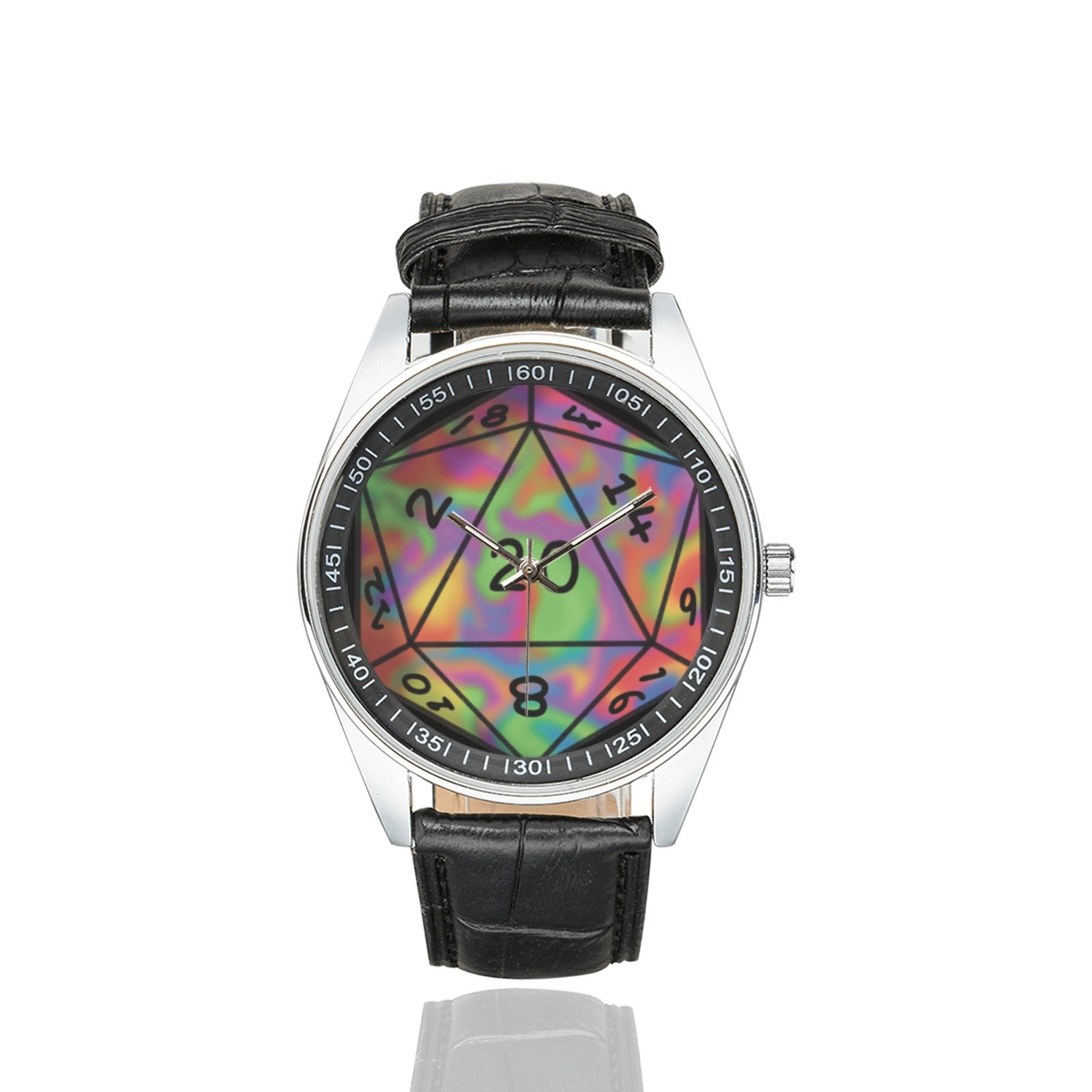 Prismatic D20 Black Stainless Steel Watch