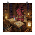 Tiefling Fantasy Bookish Wall Art