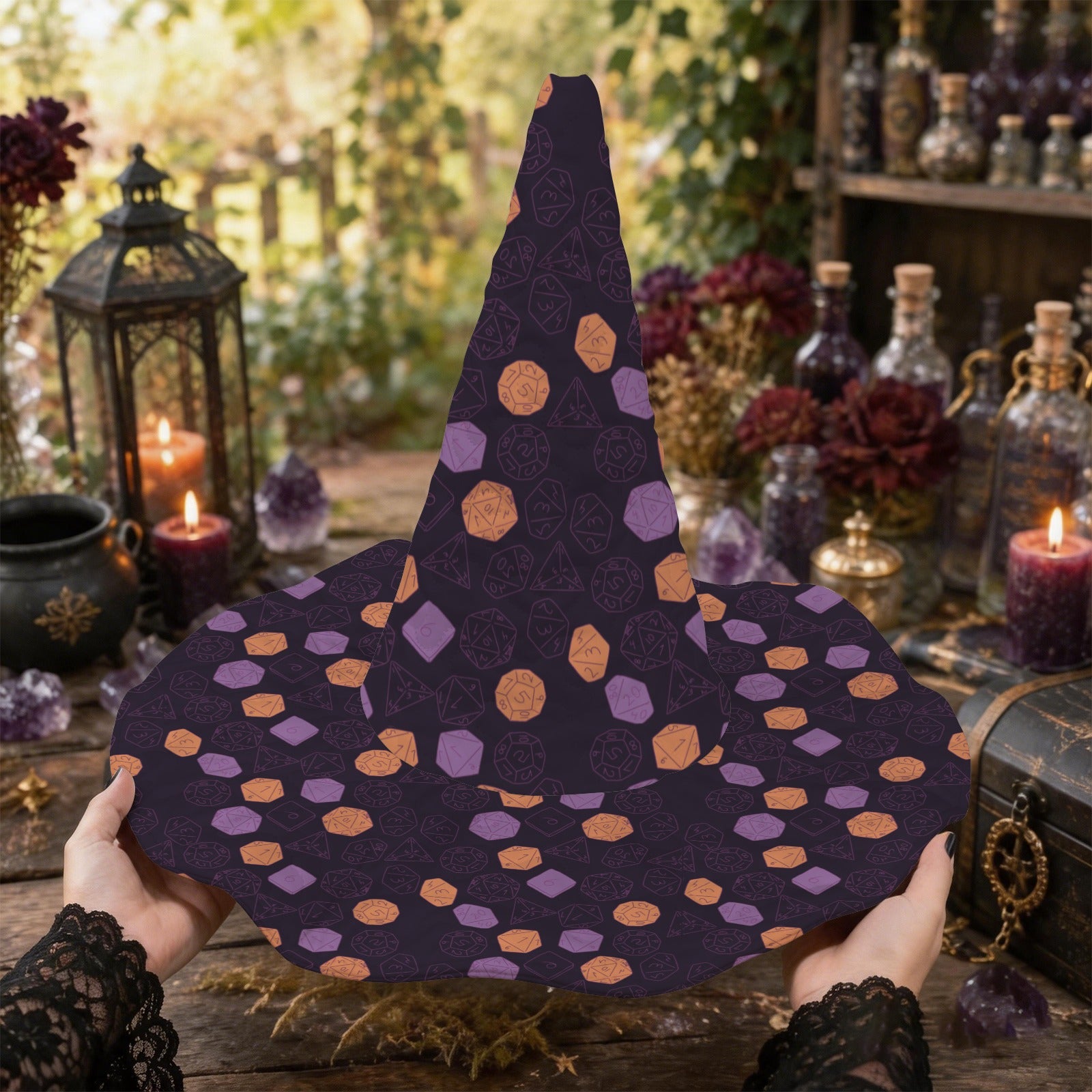 Witches Dice Hat Quilted Witch Hat