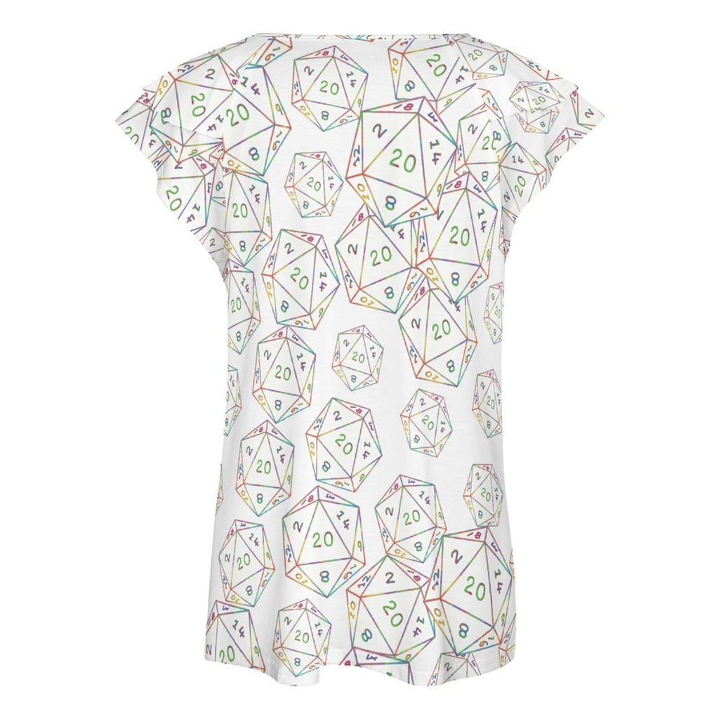 Lotus Leaf V-Neck T-Shirt