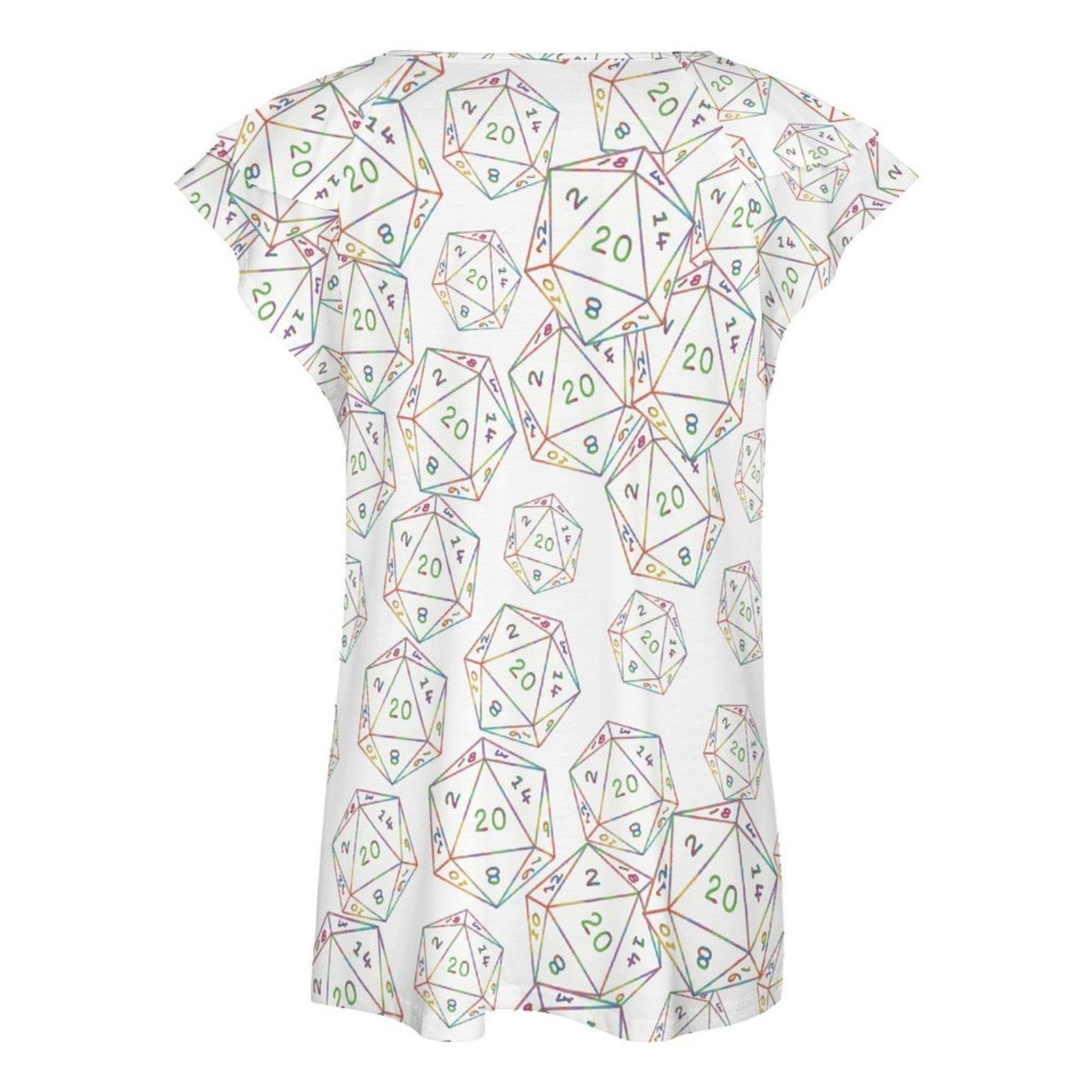 Lotus Leaf V-Neck T-Shirt