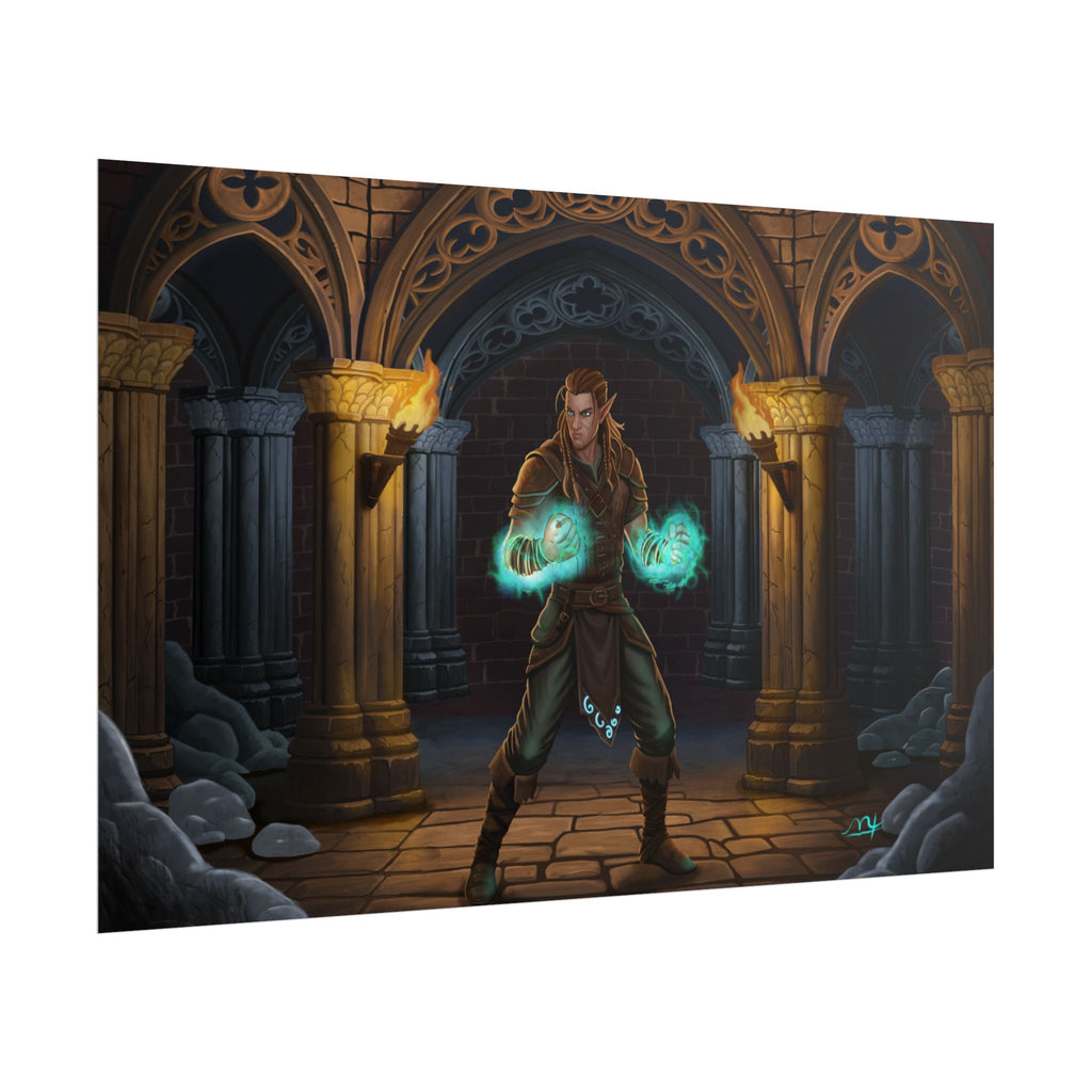 Mage Fighter Rolled Posters