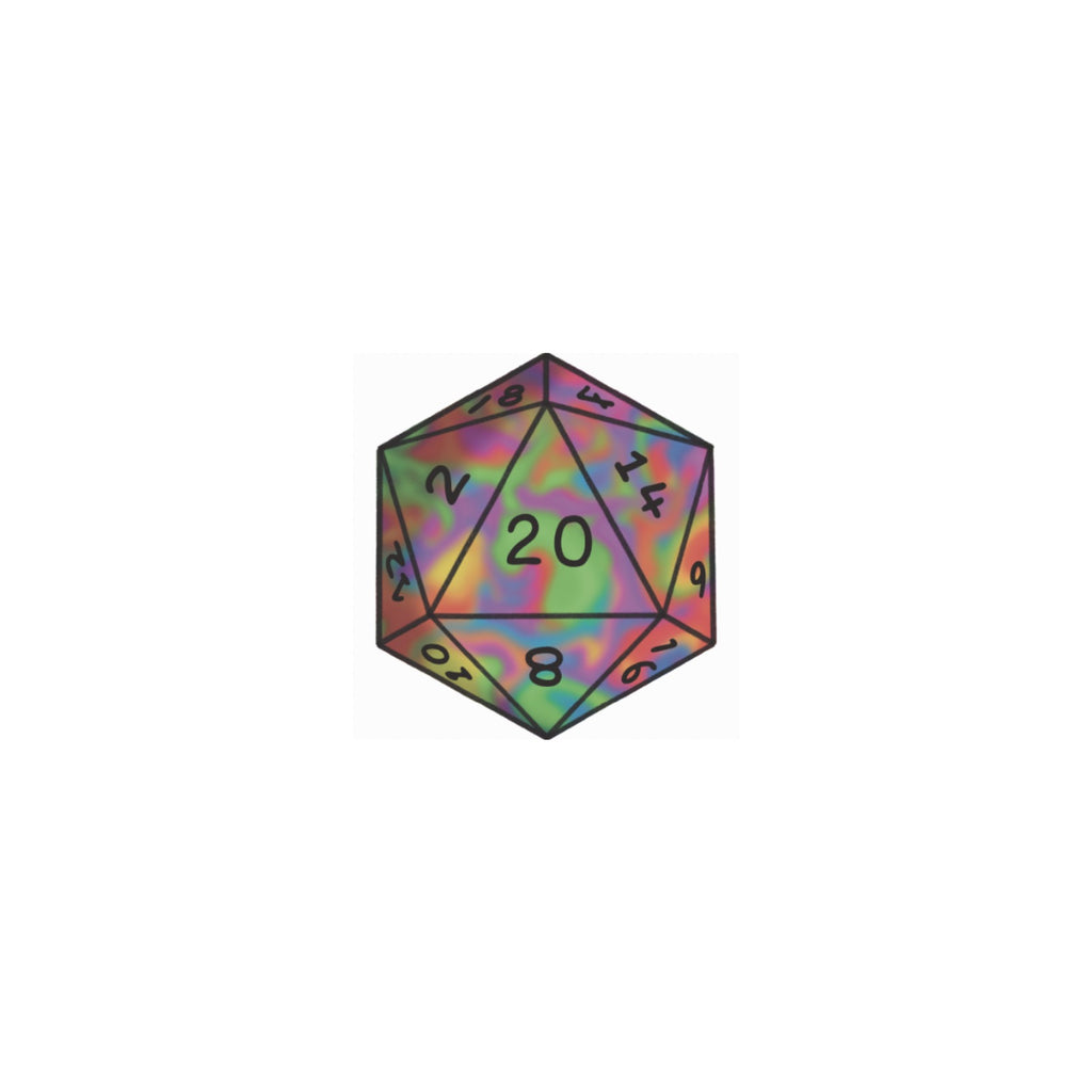 D20 Color Temporary Tattoos (15 Pieces)