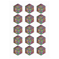 D20 Color Temporary Tattoos (15 Pieces)