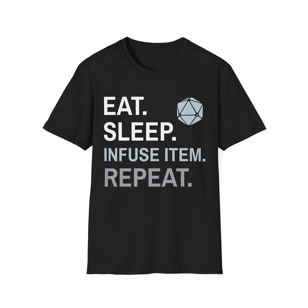 Artificer T-Shirt – 'Eat, Sleep, Infuse Item, Repeat'