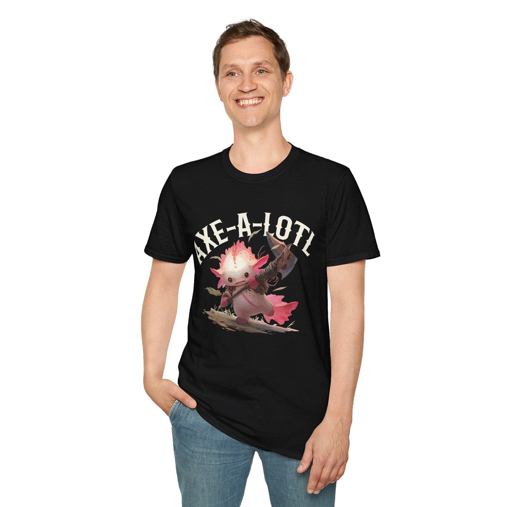 Axe-A-Lotl Funny Axolotl D&D T-Shirt