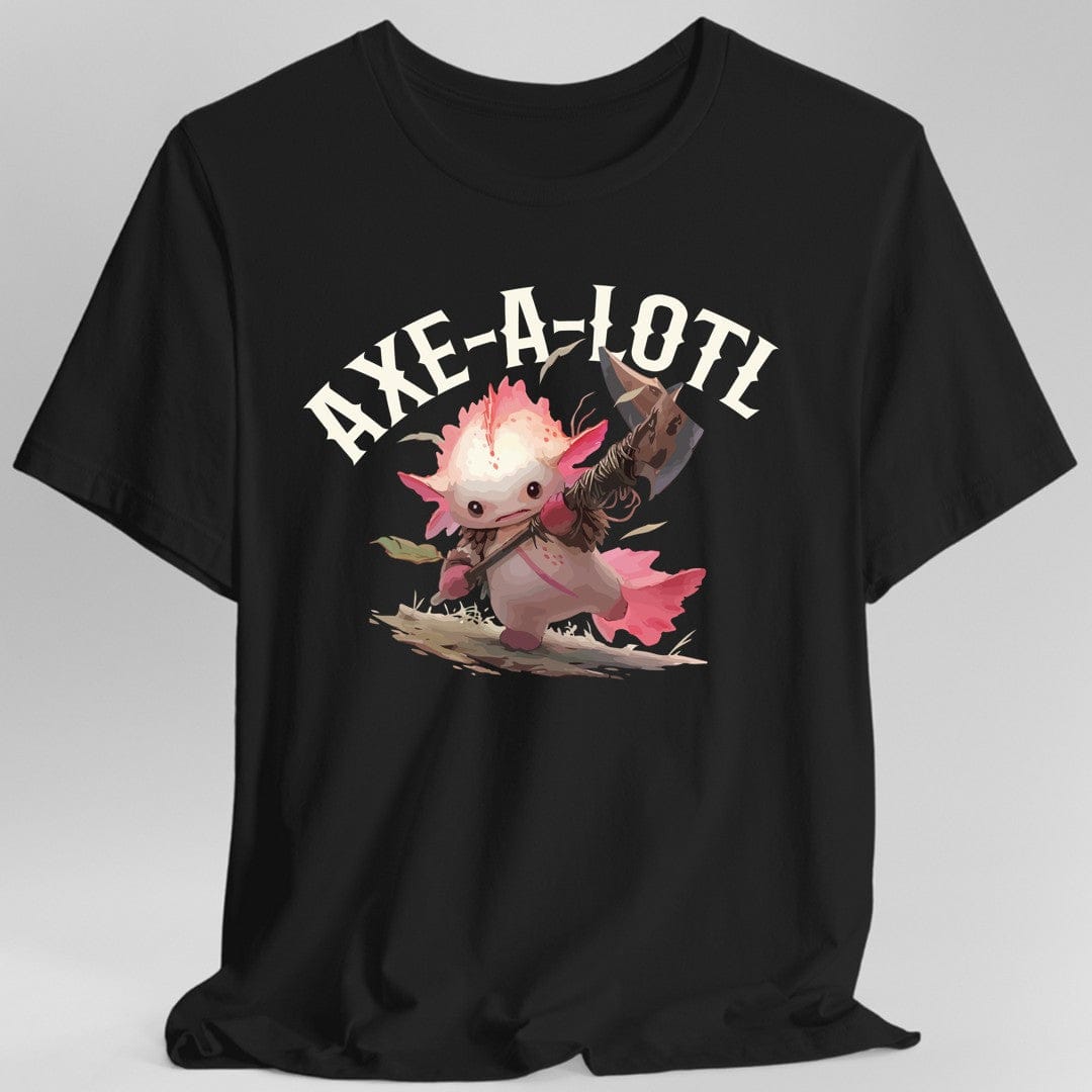 Axe-A-Lotl Funny Axolotl D&D T-Shirt