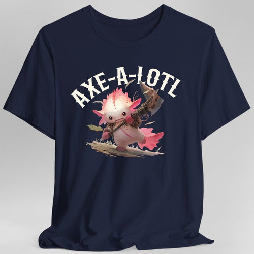 Axe-A-Lotl Funny Axolotl D&D T-Shirt