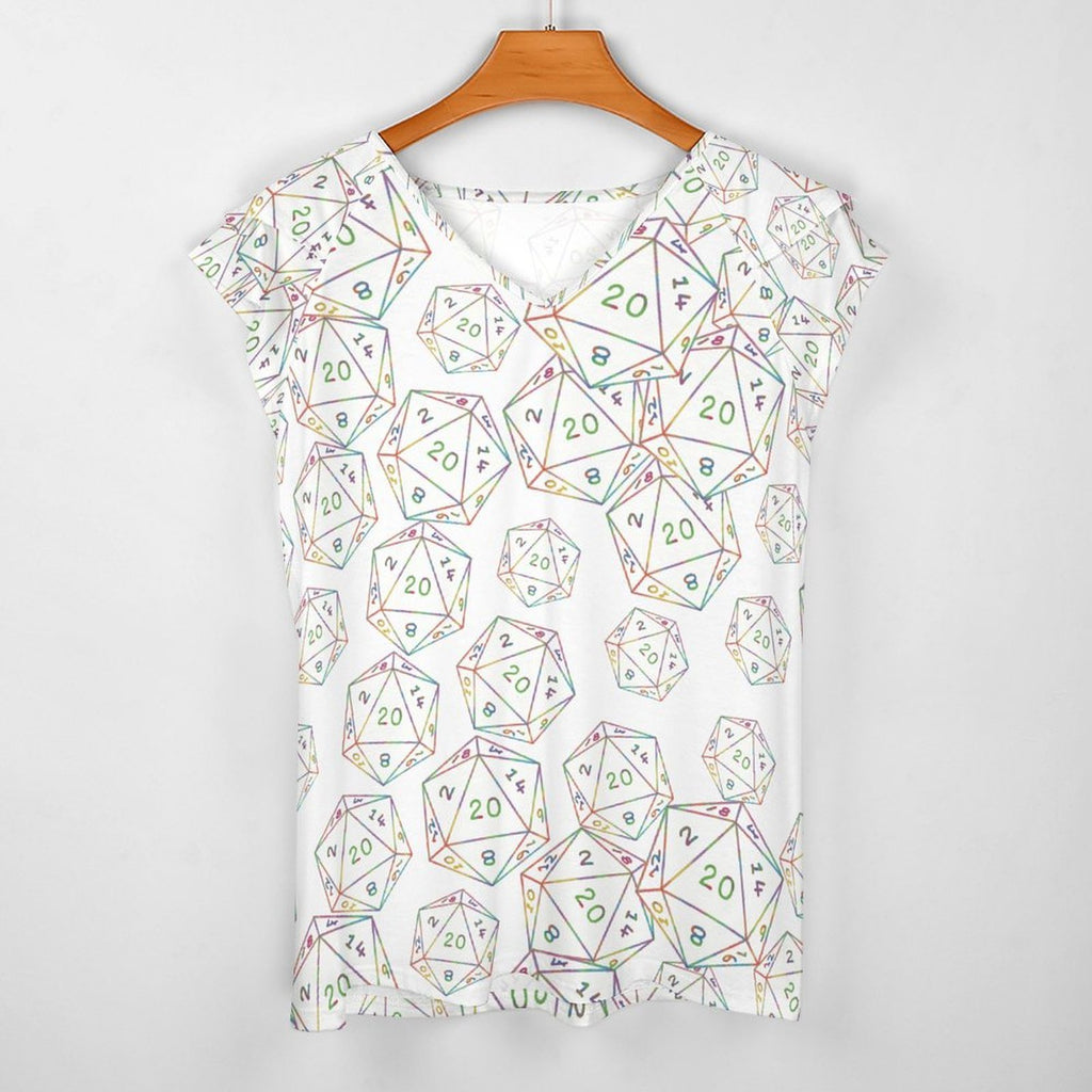 Lotus Leaf V-Neck T-Shirt