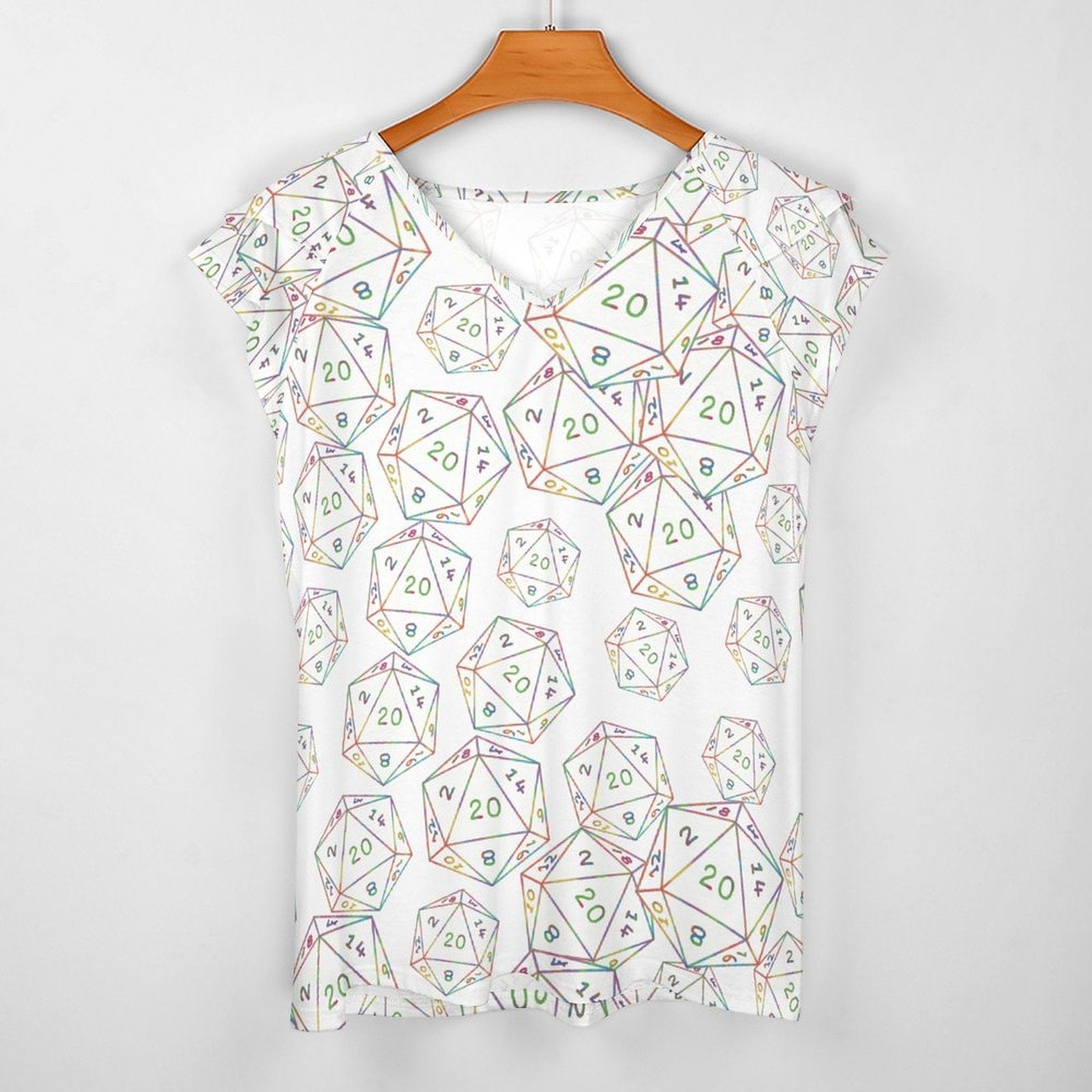Lotus Leaf V-Neck T-Shirt