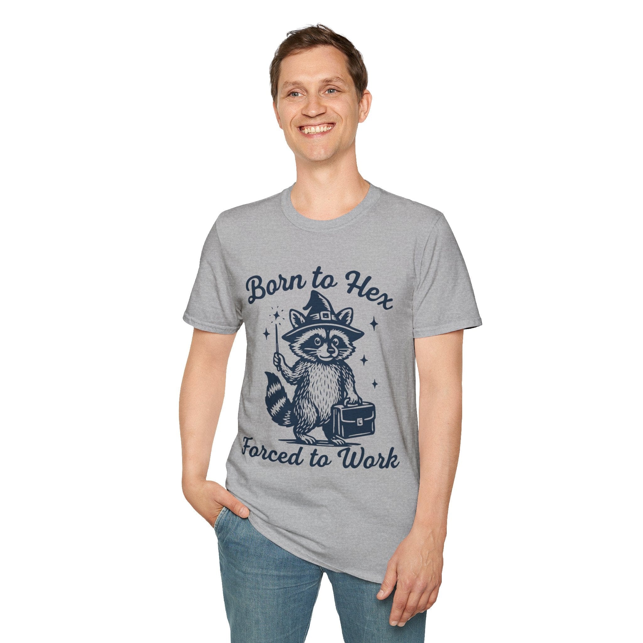 Born to Hex Forced to Work Raccoon T-Shirt