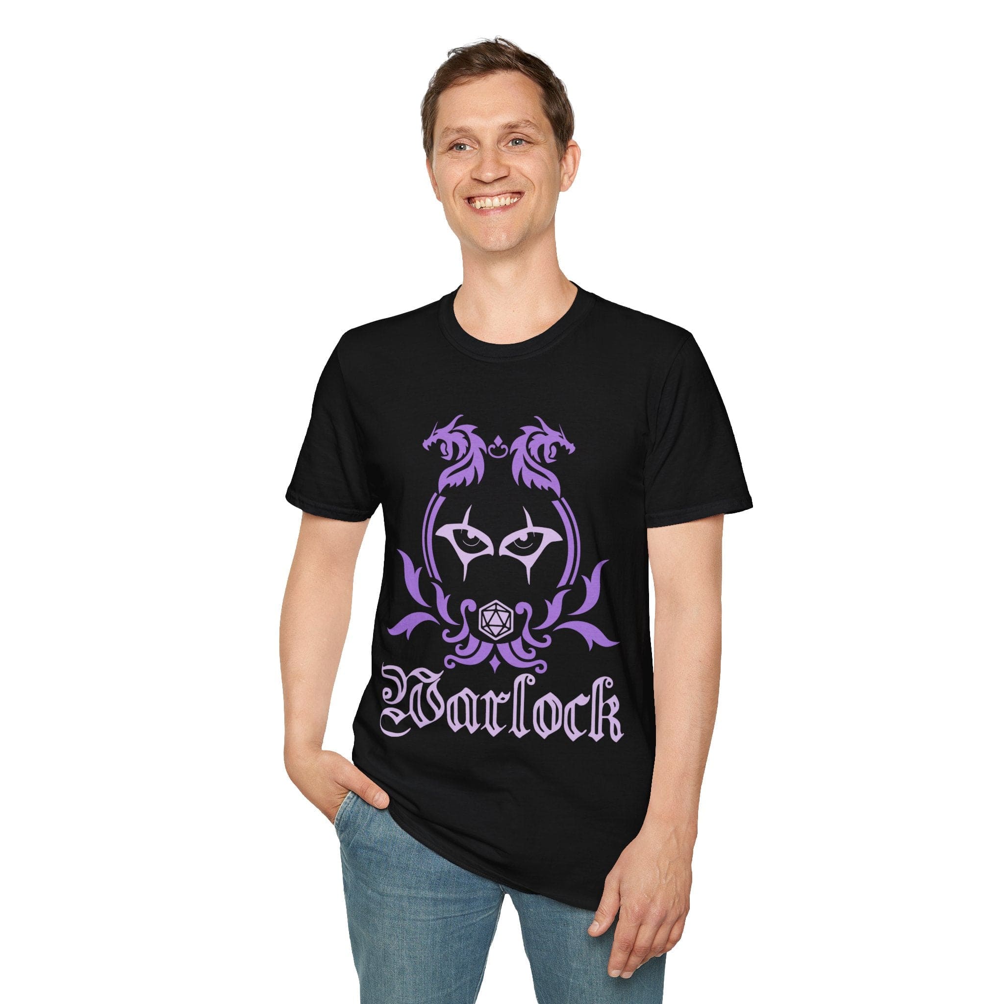 D&D Warlock Class Simple Emblem T-Shirt