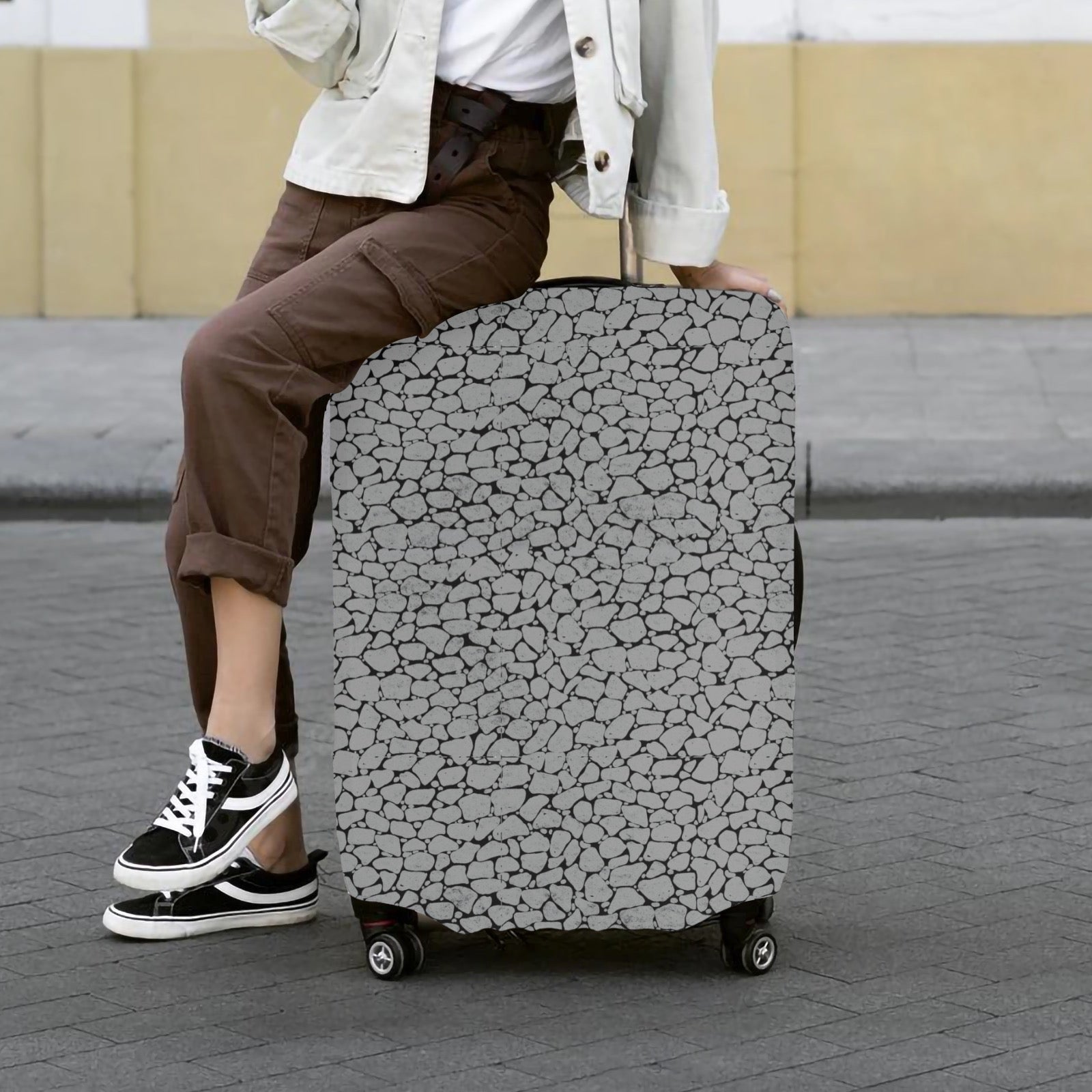 Cobblestone Luggage Cover