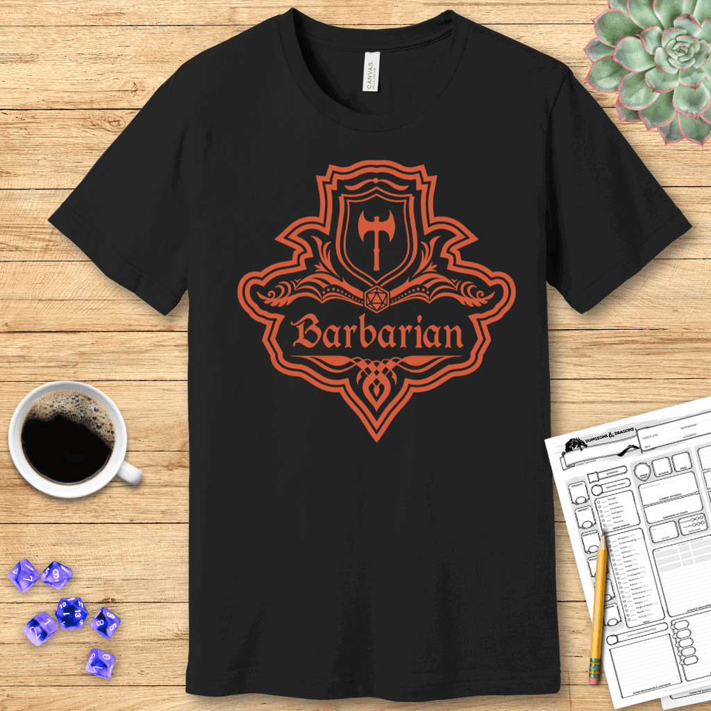 D&D Barbarian Class Emblem T-Shirt