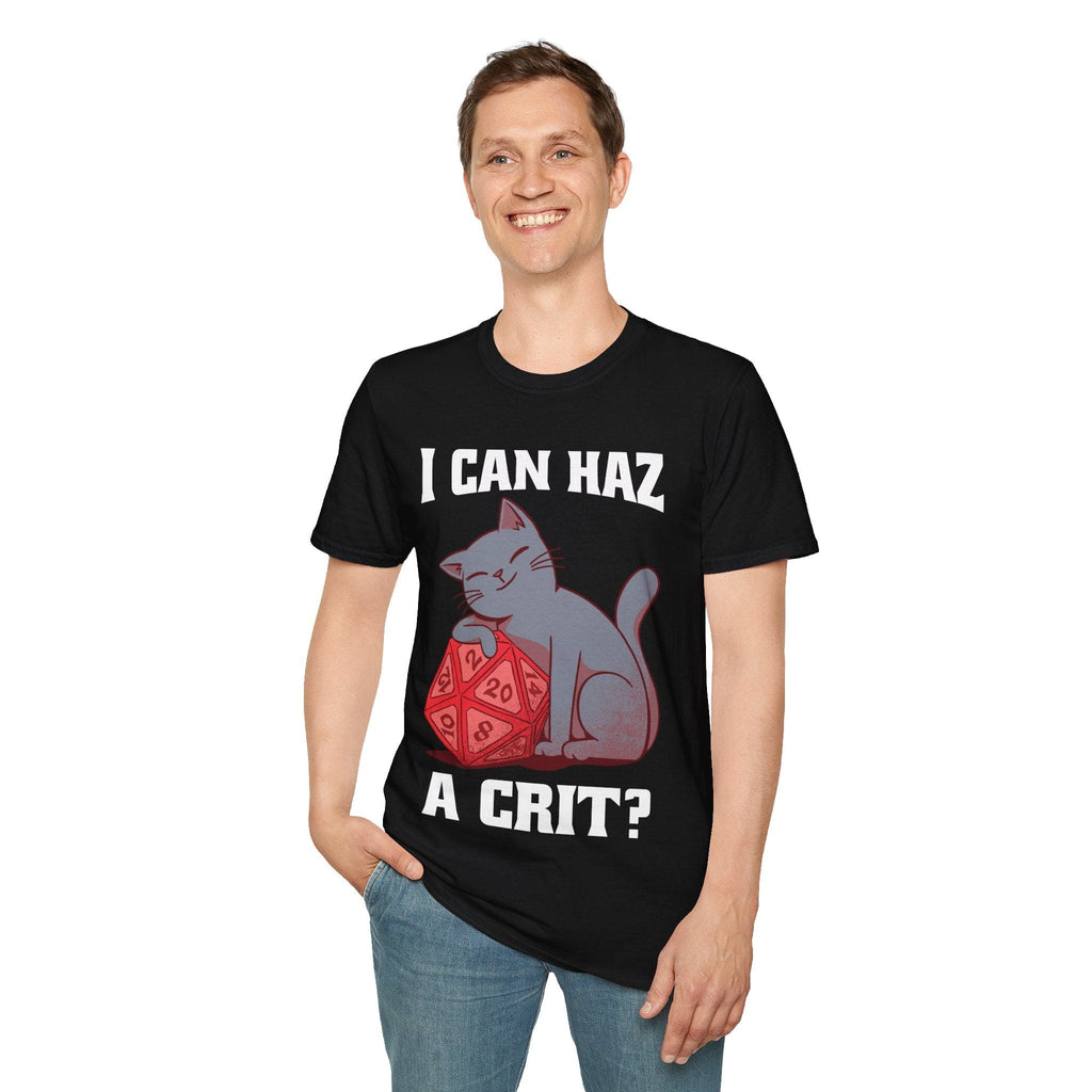 D&D Cat Shirt - I can haz a crit?