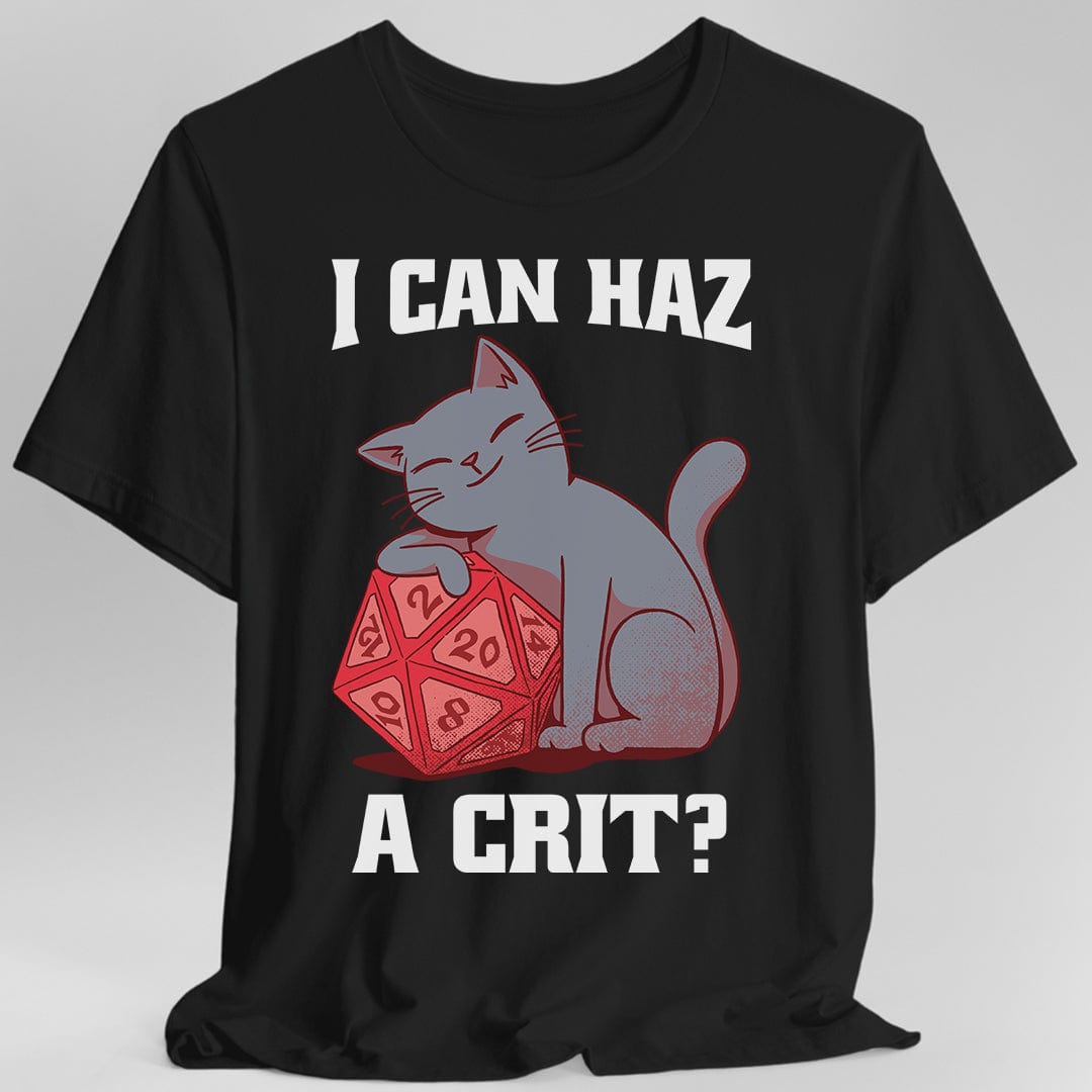 D&D Cat Shirt - I can haz a crit?