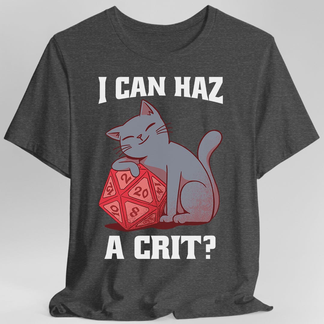 D&D Cat Shirt - I can haz a crit?