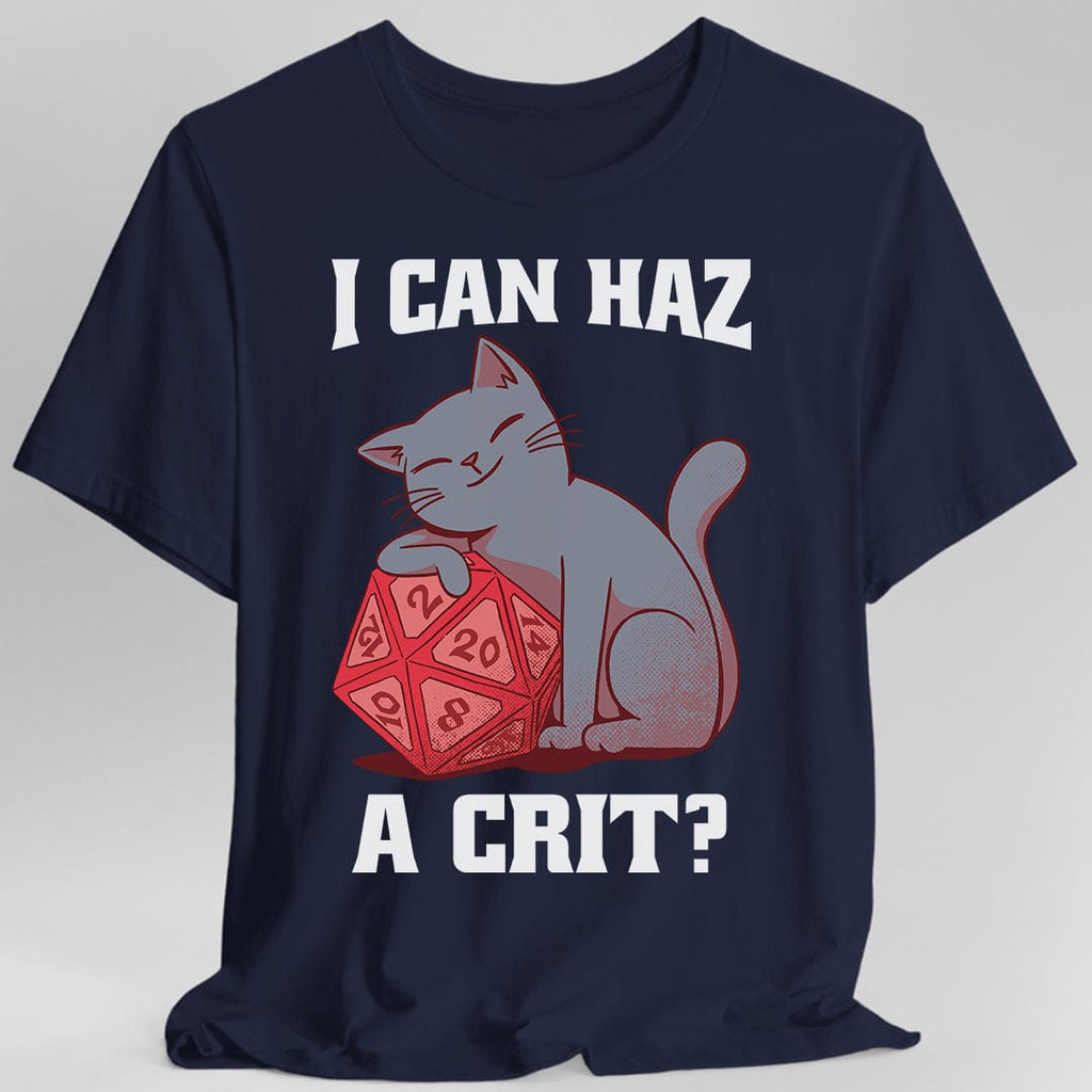 D&D Cat Shirt - I can haz a crit?