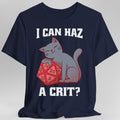 D&D Cat Shirt - I can haz a crit?