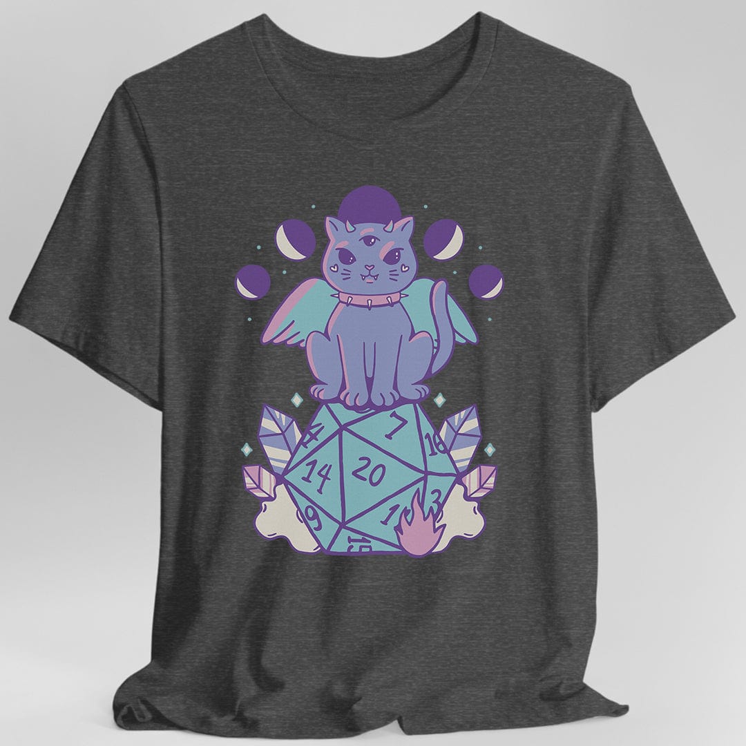 D&D Cute Cat D20 T-shirt