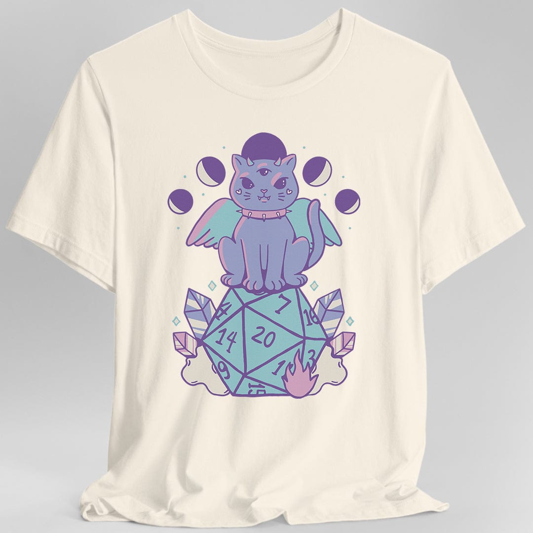 D&D Cute Cat D20 T-shirt