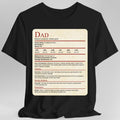 D&D Dad Shirt With Stat Block