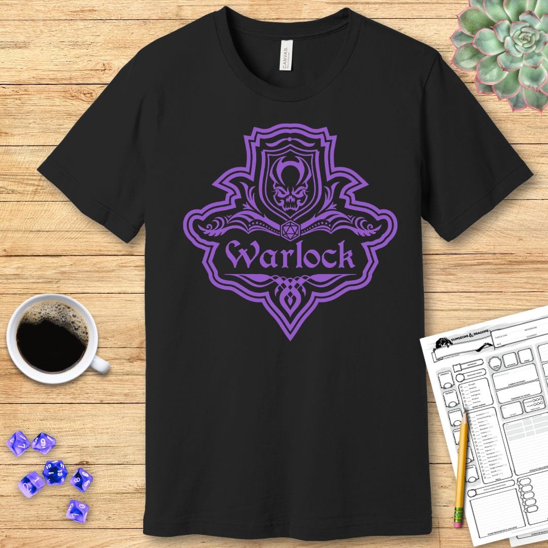 D&D Warlock Class Emblem T-Shirt